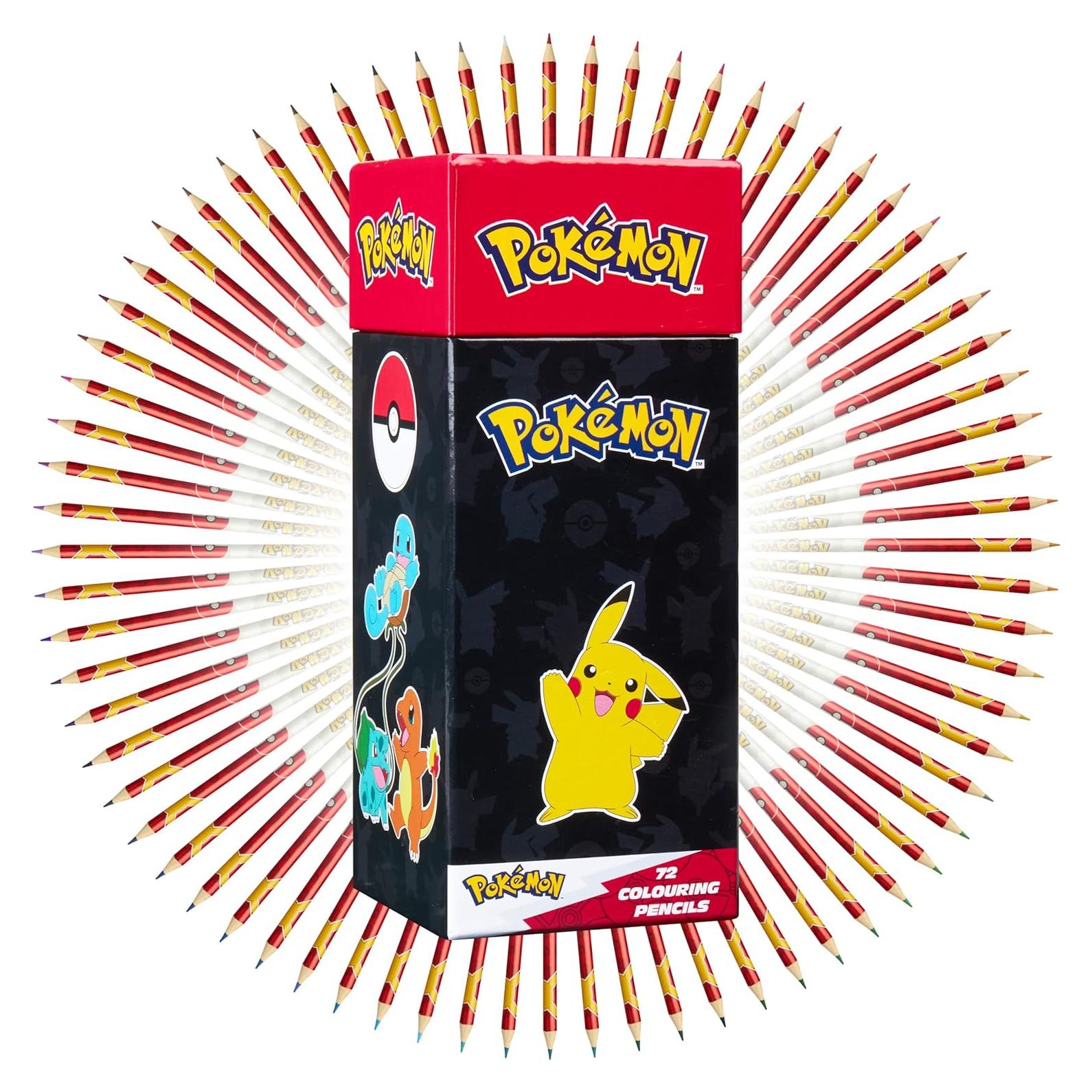 Juego de Lápices de Colores Pokémon 72 Piezas Pre Afiliados