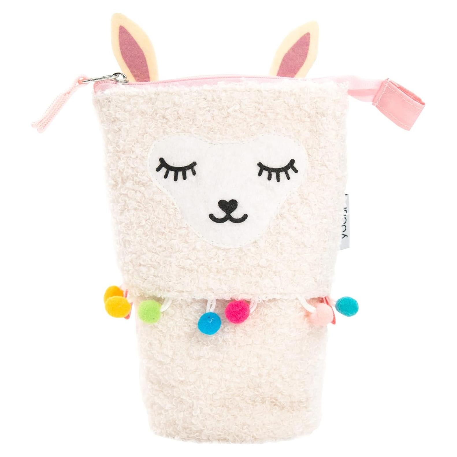 Estuche de Lápices de Pie Yoobi Llama Peluda 12x5x20cm