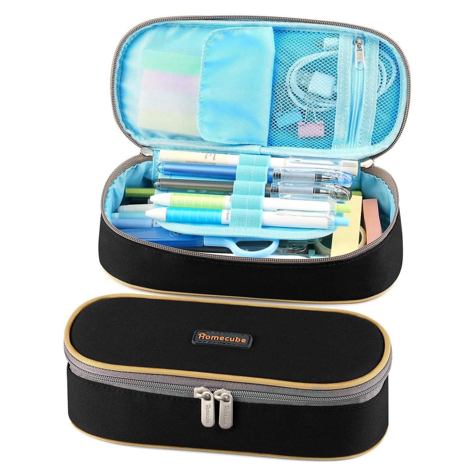 Estuche de Lápices Homecube Negro Impermeable 7.1x19.8x14.7 cm