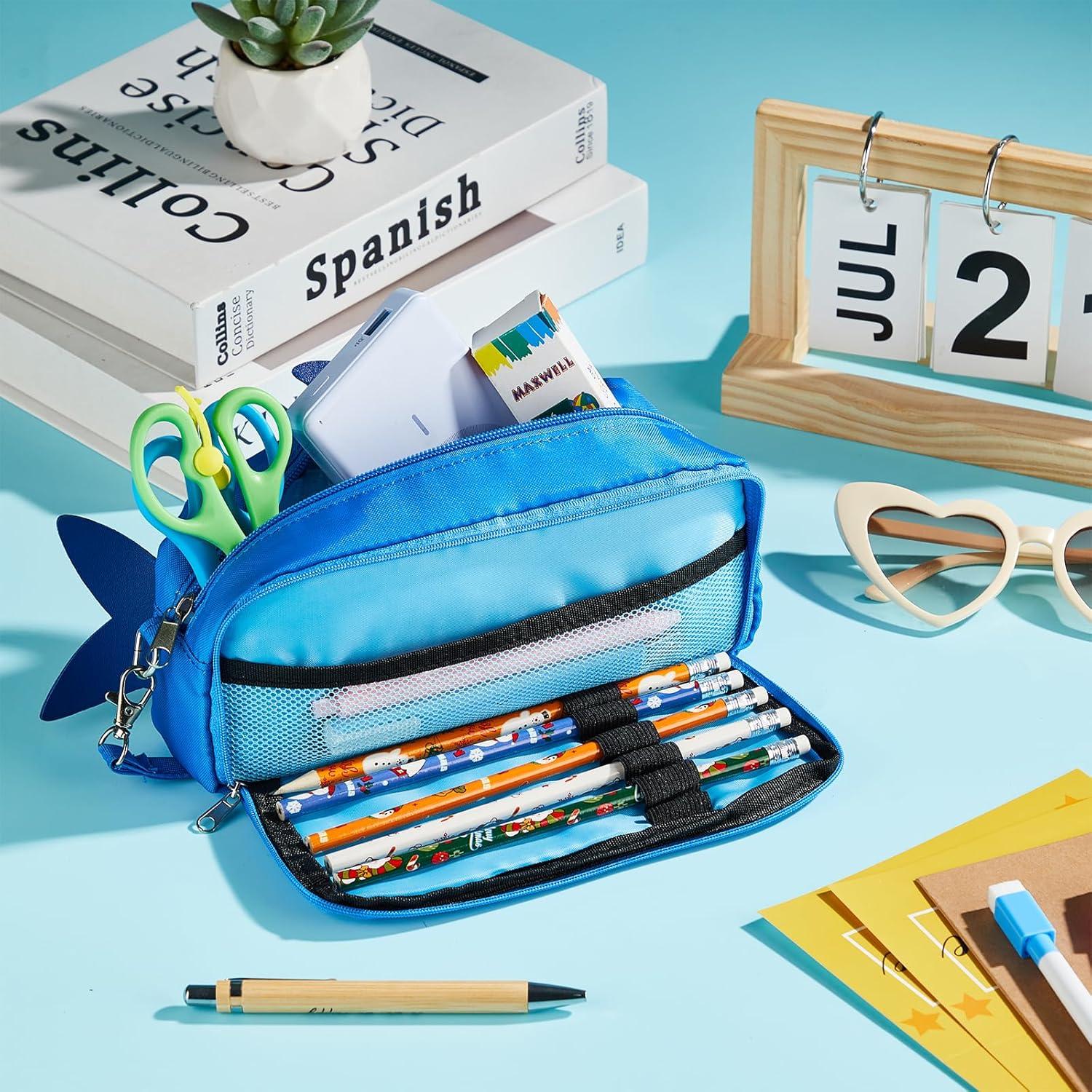 Estuche de Lápices 3D Tiburón Qyeahkj - Gran Capacidad