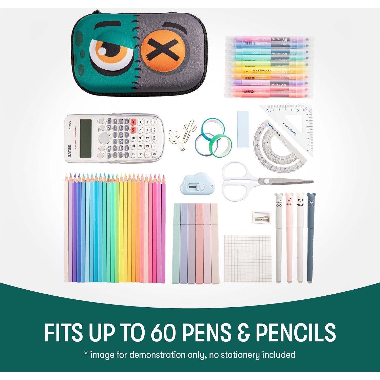 Estuche de Lápices Zombie ZIPIT para Niños - Gran Capacidad