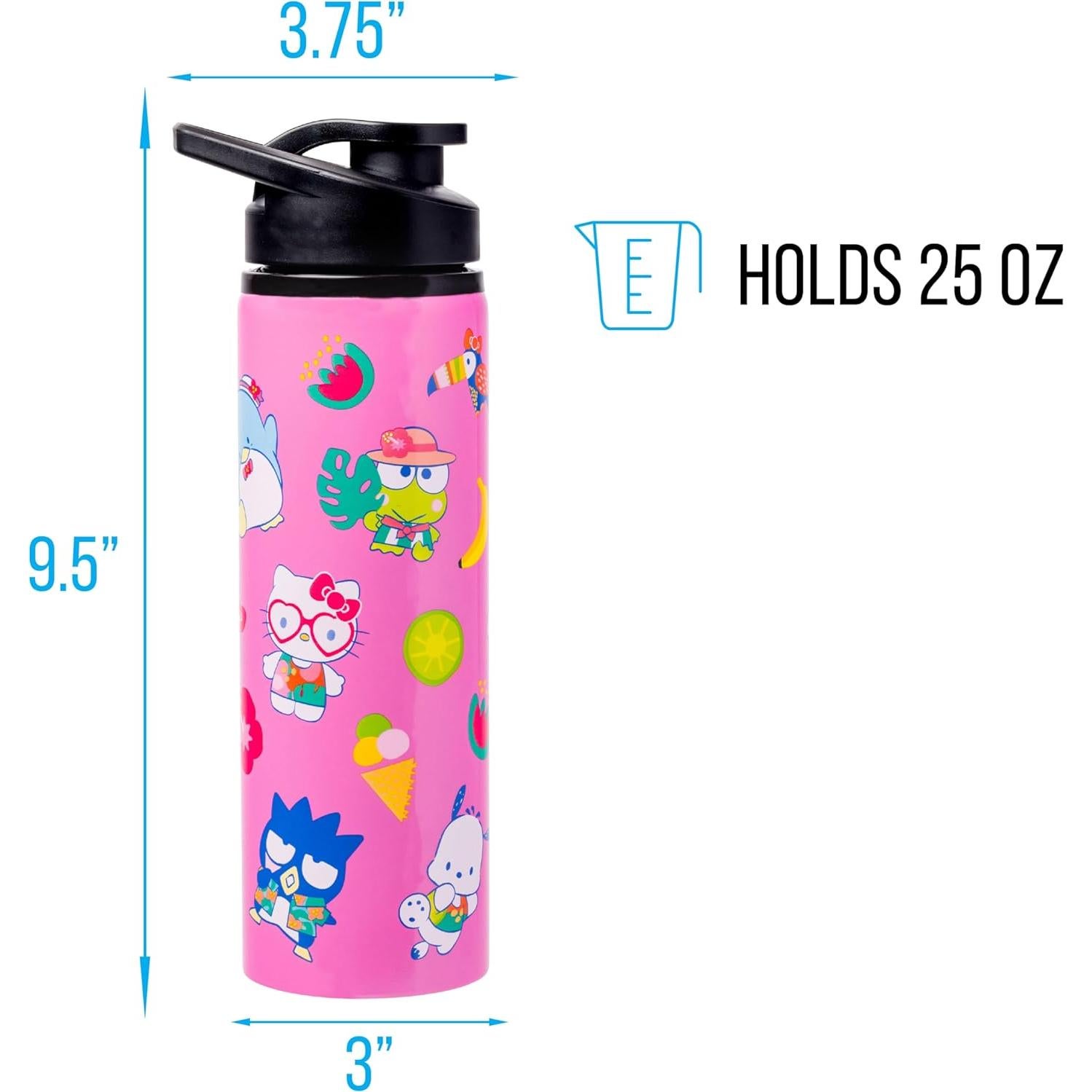 Botella de Agua Acero Inoxidable 740 ml Silver Buffalo Hello Kitty