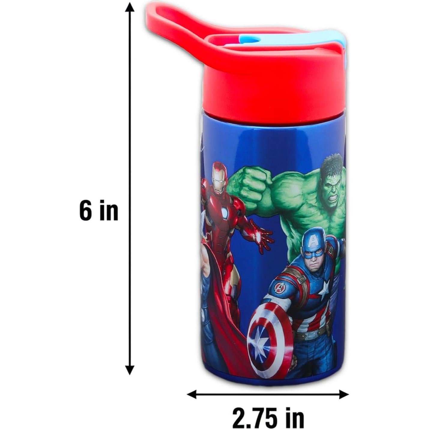 Botella de Agua Reutilizable Marvel Avengers 414 ml Acero Inoxidable