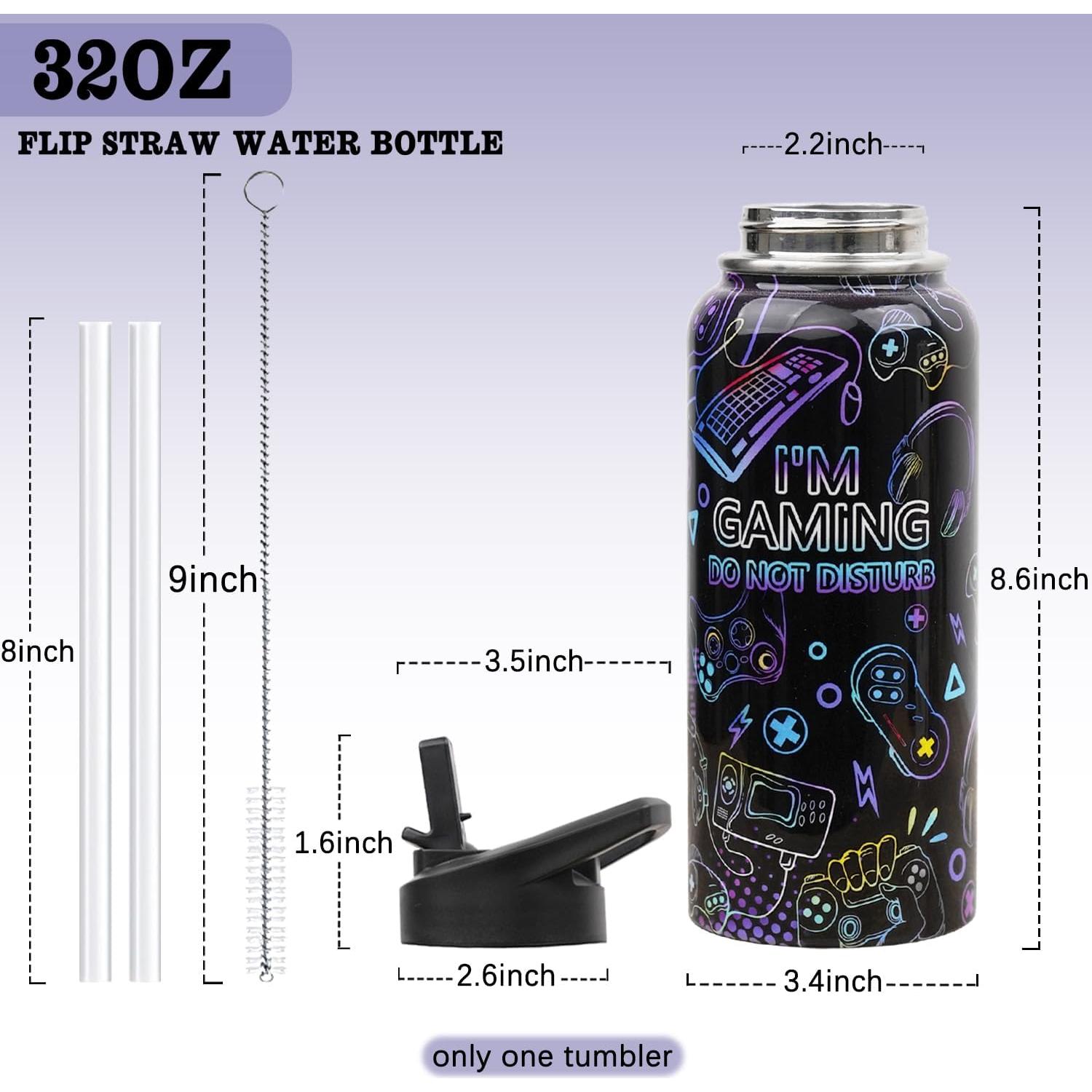 Botella de Agua Aislada 32 oz ZNYYZYBA Acero Inoxidable