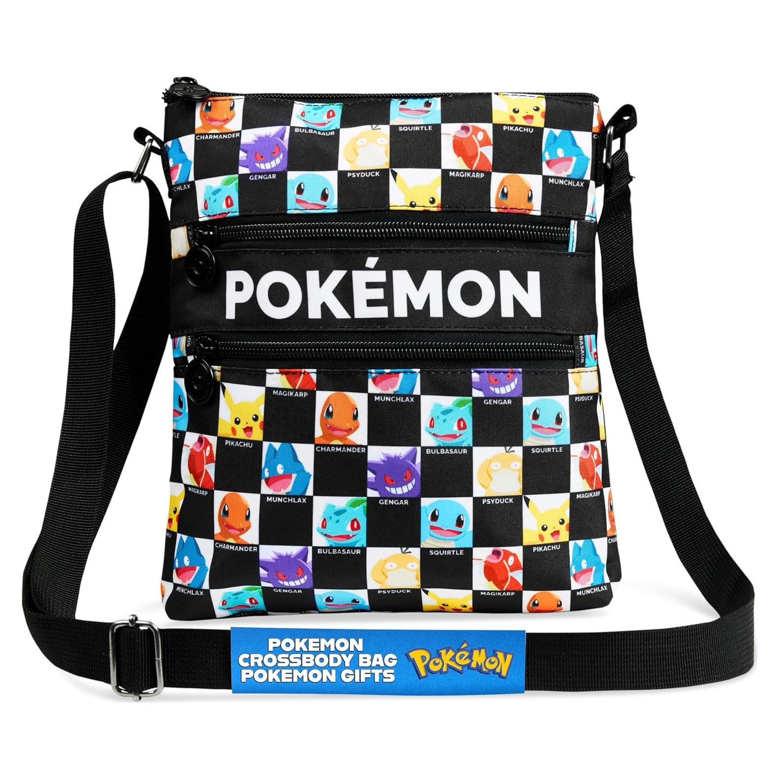 Bolsa Cruzada Pokemon CYP para Niños 26x22x3.5 cm