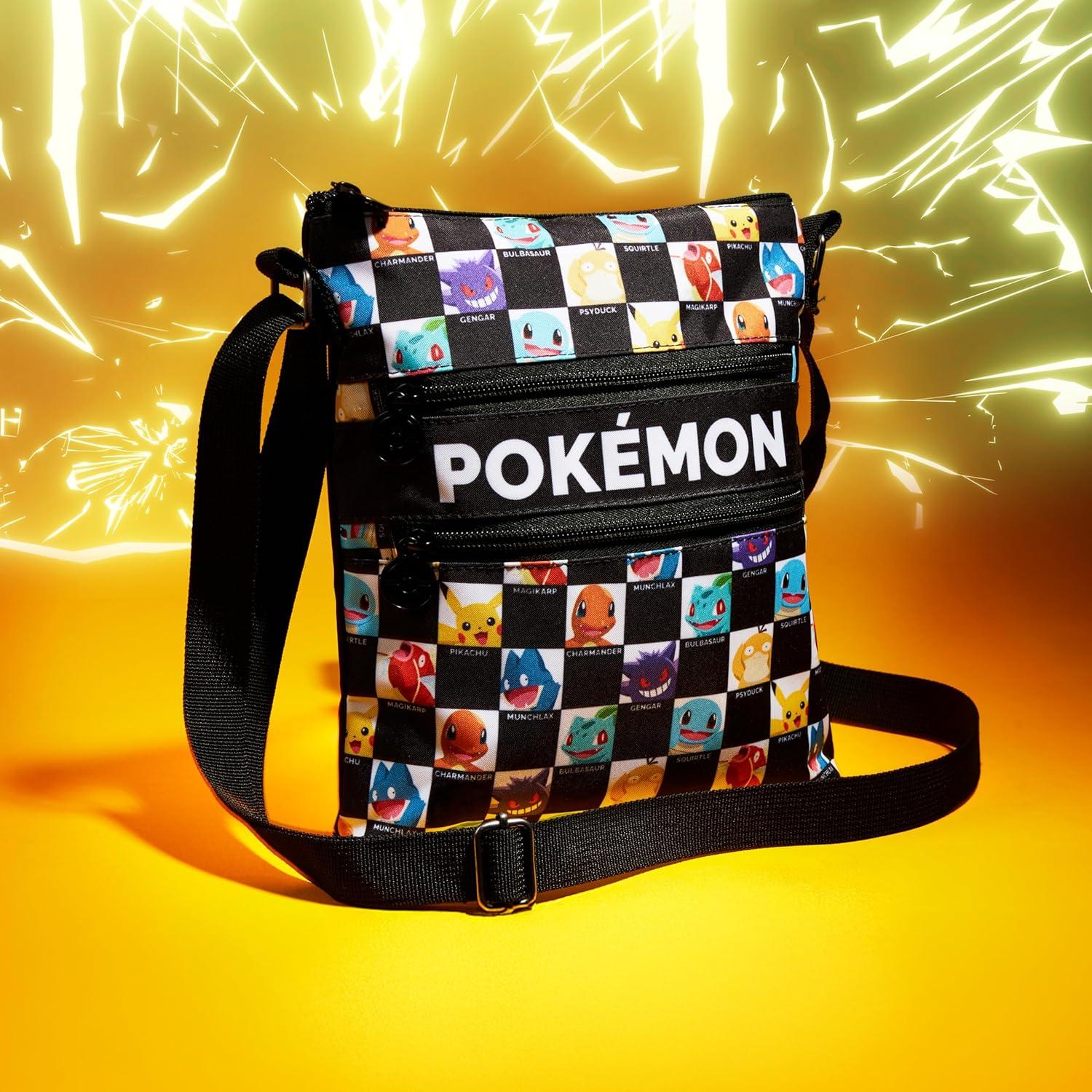 Bolsa Cruzada Pokemon CYP para Niños 26x22x3.5 cm