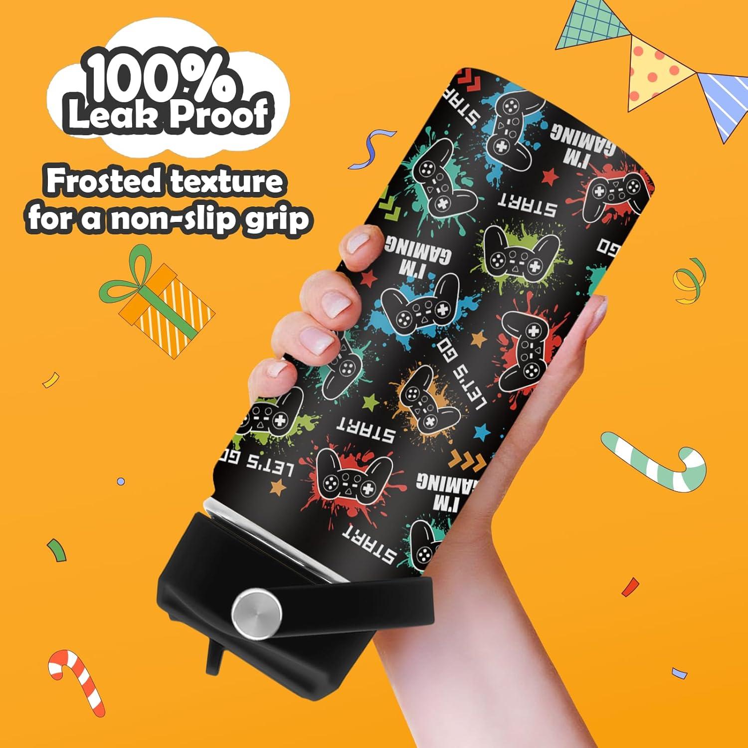 Botella de Agua ROVOZAR 16oz Acero Inoxidable para Niños