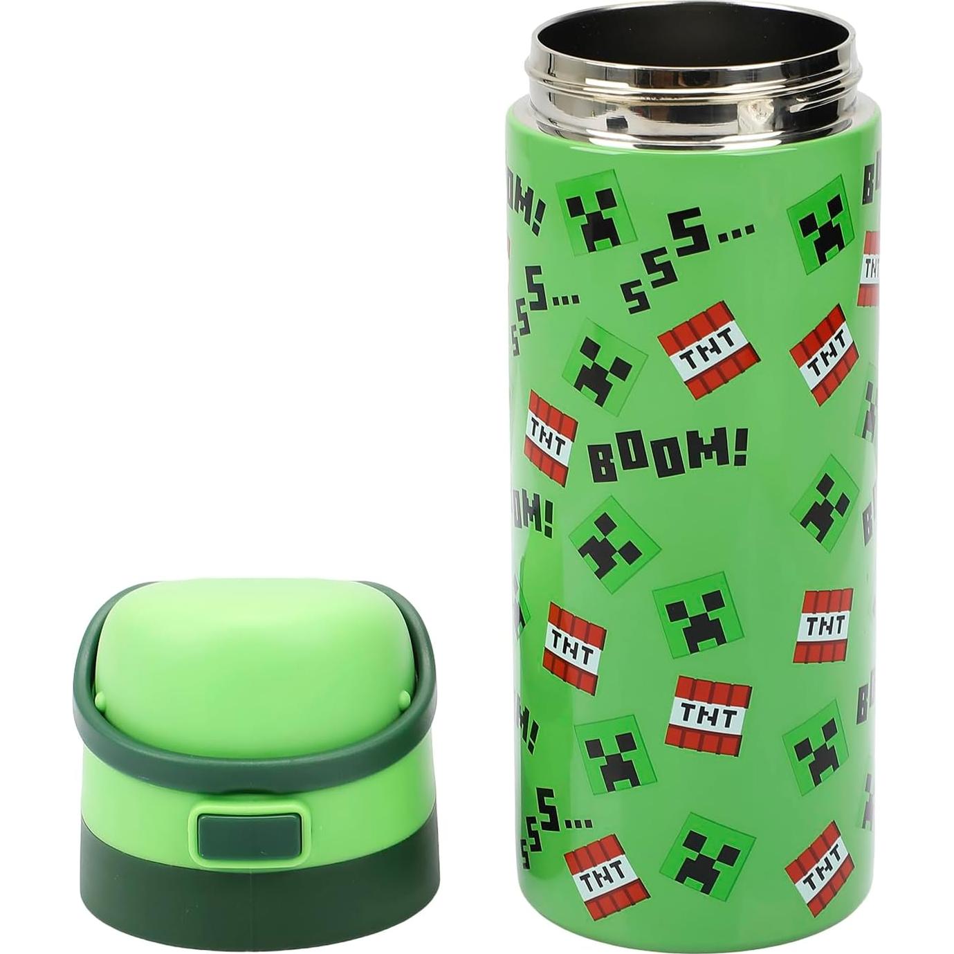 Botella de Agua Acero Inoxidable Bioworld Minecraft 710 ml