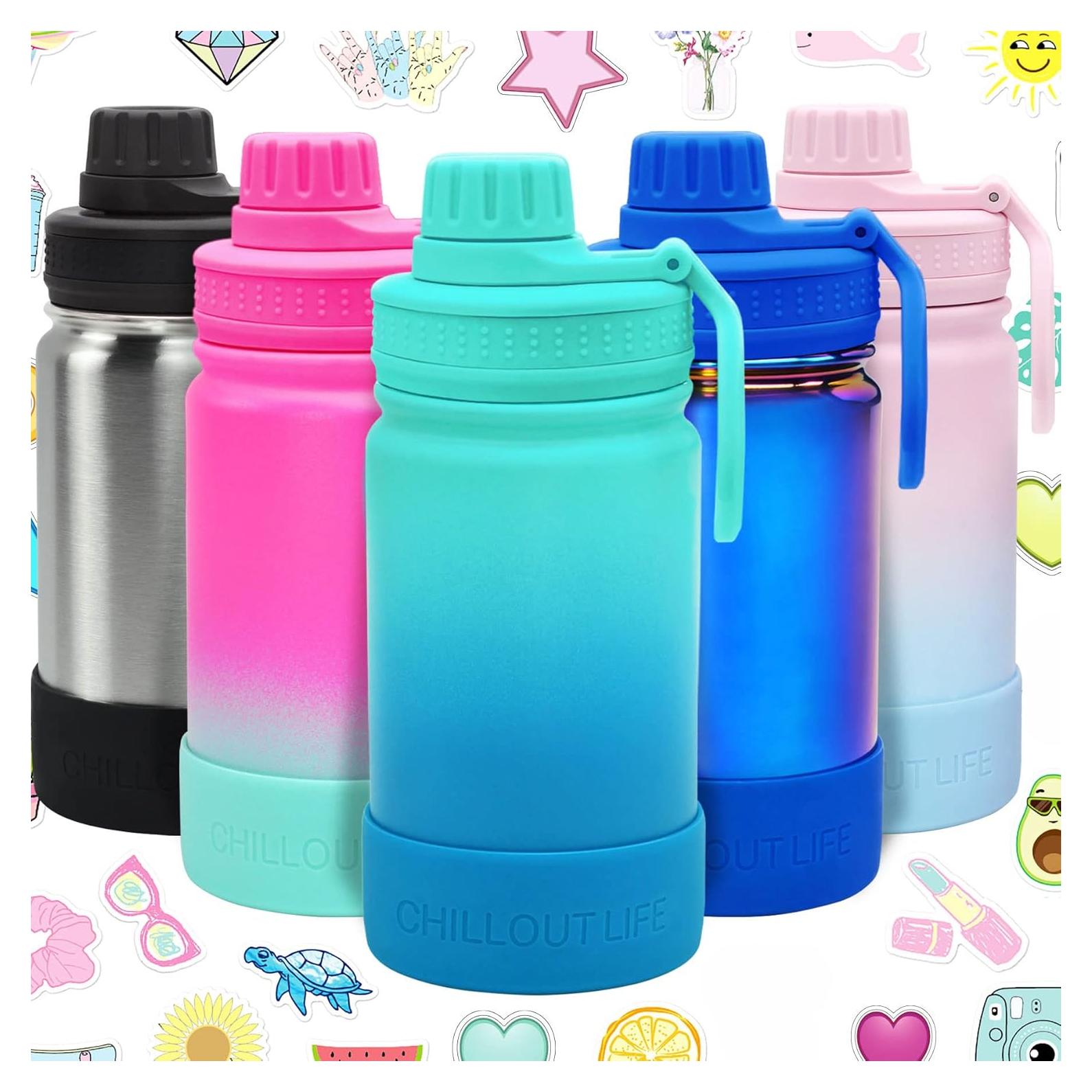 Botella de Agua Aislada 12 oz CHILLOUT LIFE Azul Océano