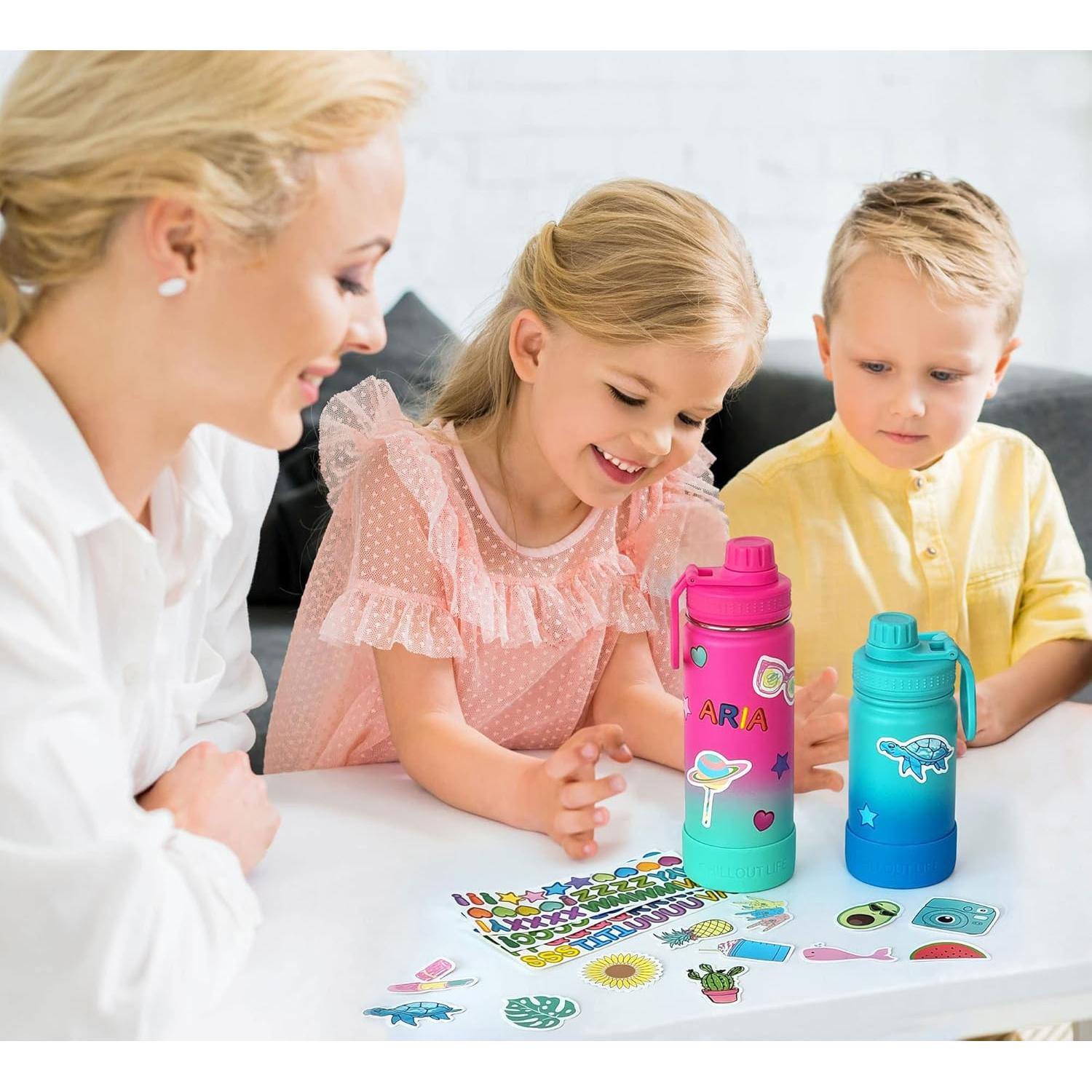 Botella de Agua Aislada 12 oz CHILLOUT LIFE Azul Océano