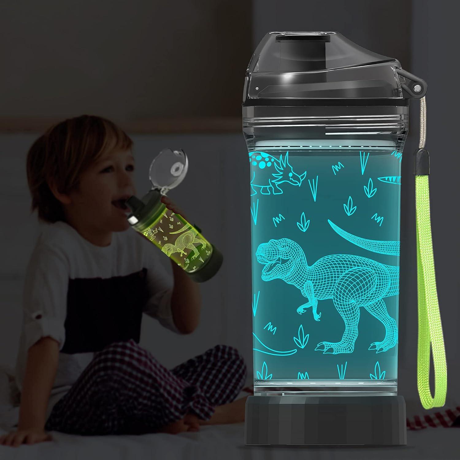 Botella de Agua 3D Dinosaurio YuanDian 414ml Tritan BPA Libre