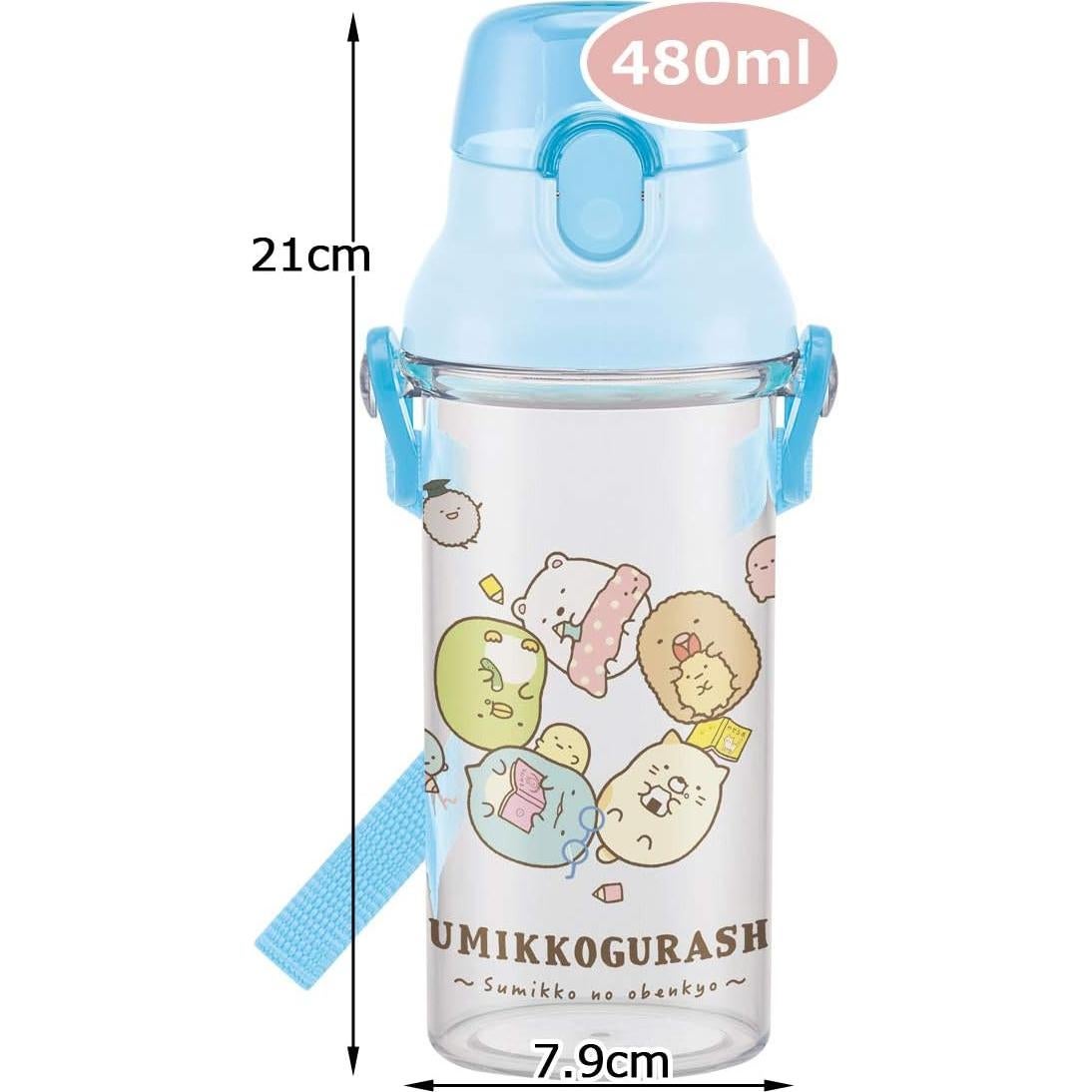 Botella de Agua Infantil Skater PSB5TR 480 ml Transparente