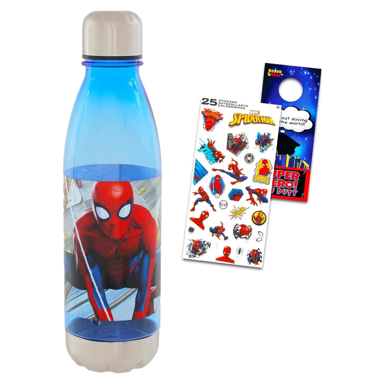 Botella de Agua Reutilizable Spiderman 700ml Acero Inoxidable