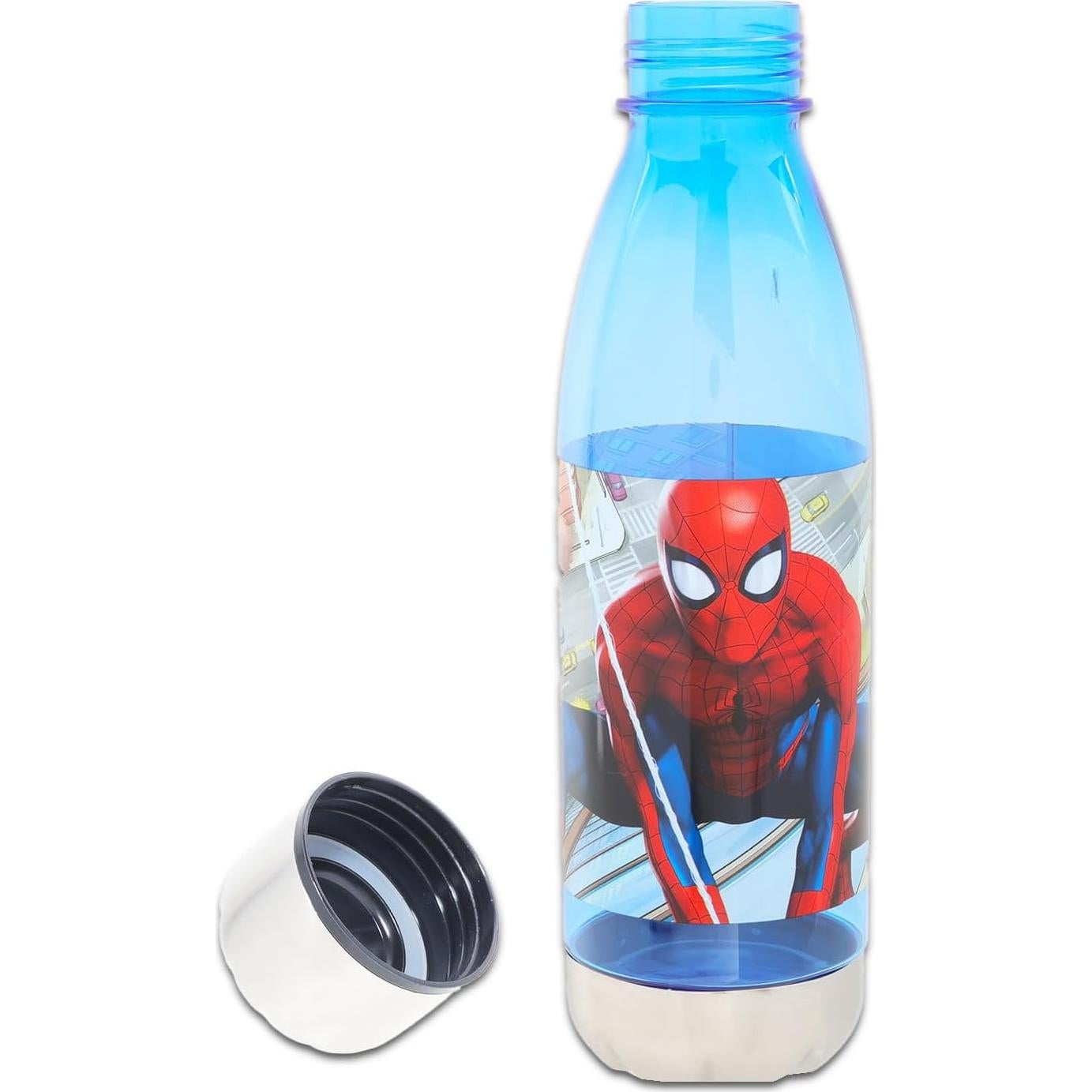 Botella de Agua Reutilizable Spiderman 700ml Acero Inoxidable