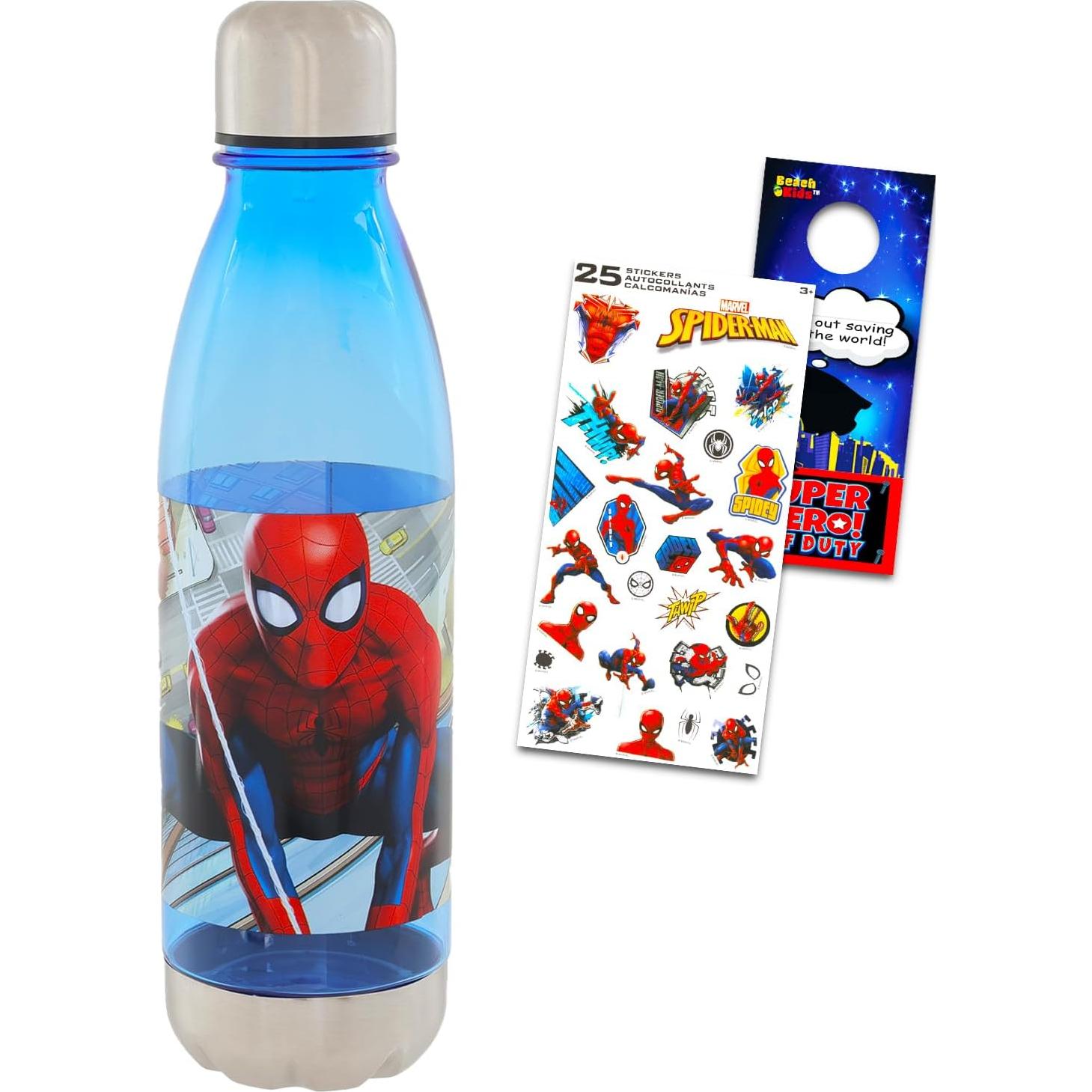 Botella de Agua Reutilizable Spiderman 700ml Acero Inoxidable