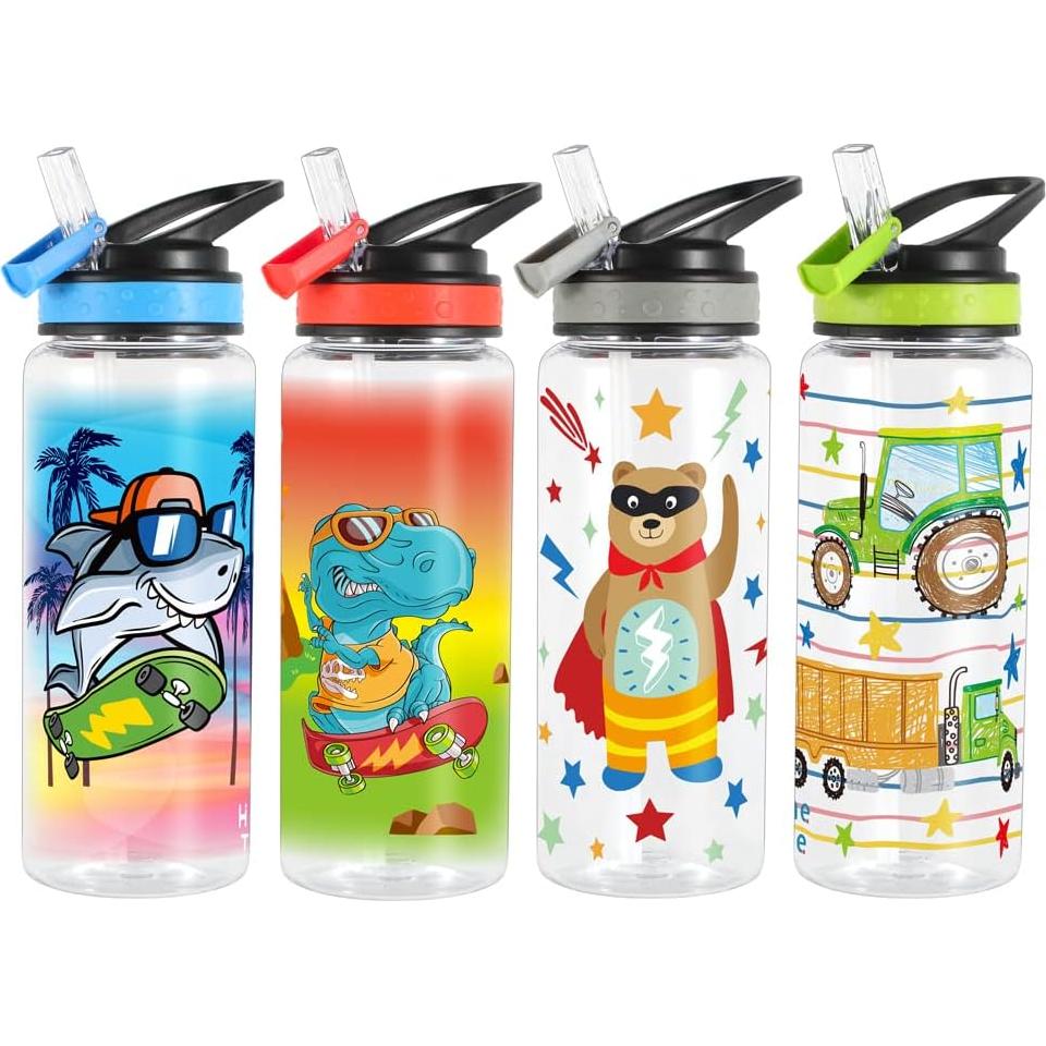 Botella de Agua para Niños Home Tune 680ml Sin BPA Tiburón