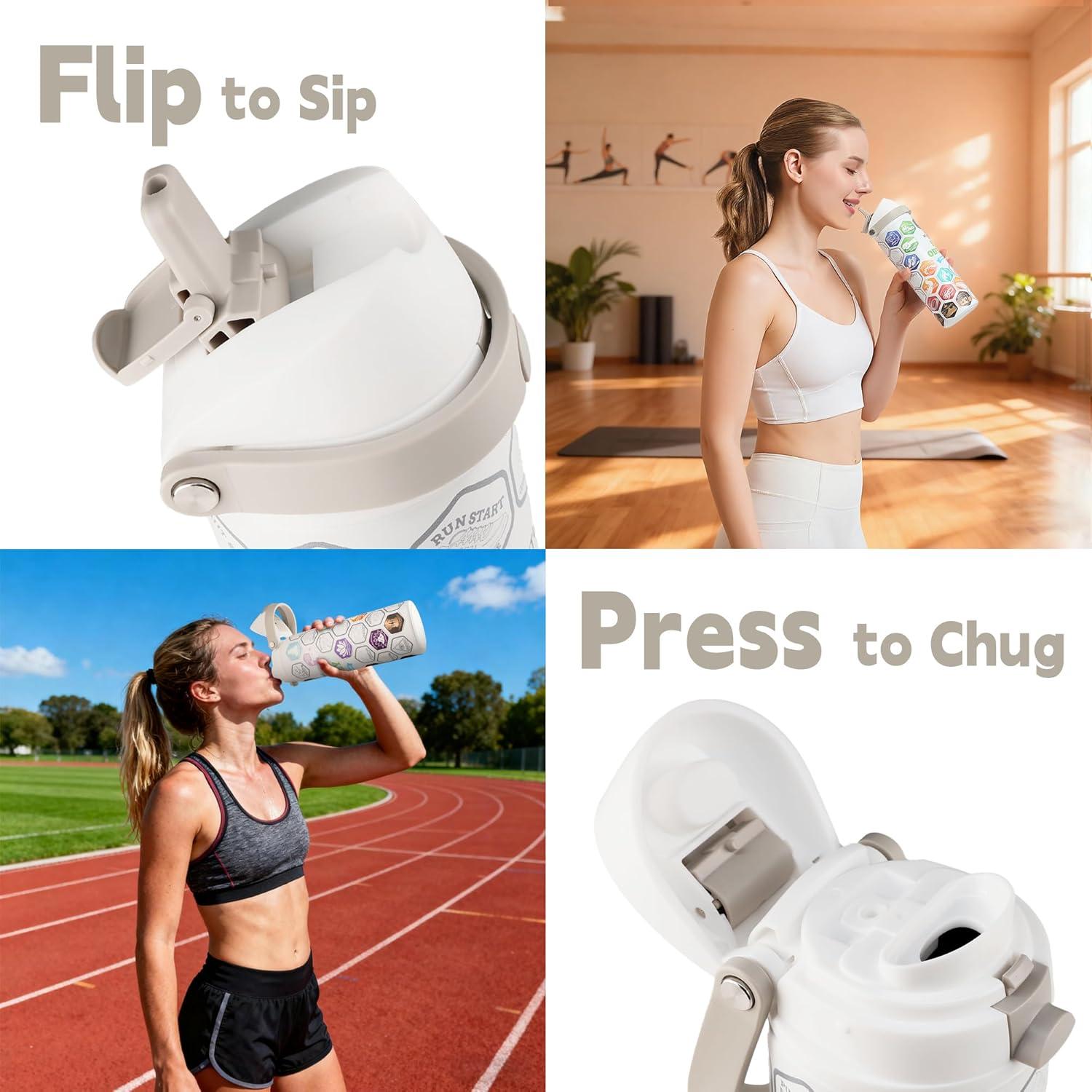 Botella de Agua XTUSIMPLE 24oz Acero Inoxidable Aislada