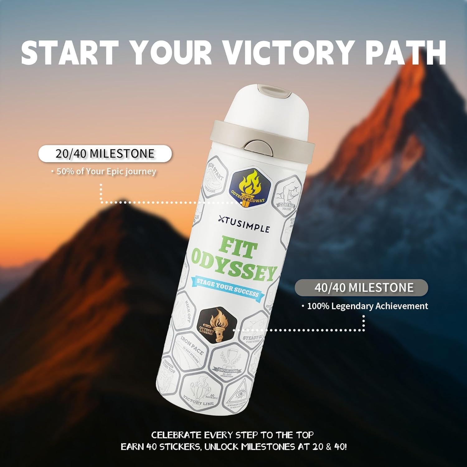 Botella de Agua XTUSIMPLE 24oz Acero Inoxidable Aislada