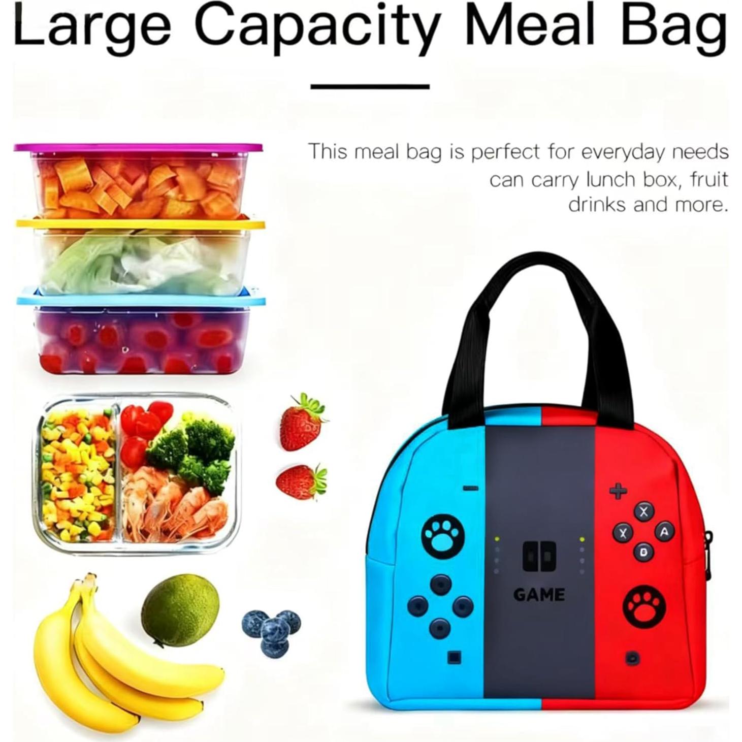 Bolsa de Almuerzo Reutilizable JWSXCFD Aislada 22x13x20cm