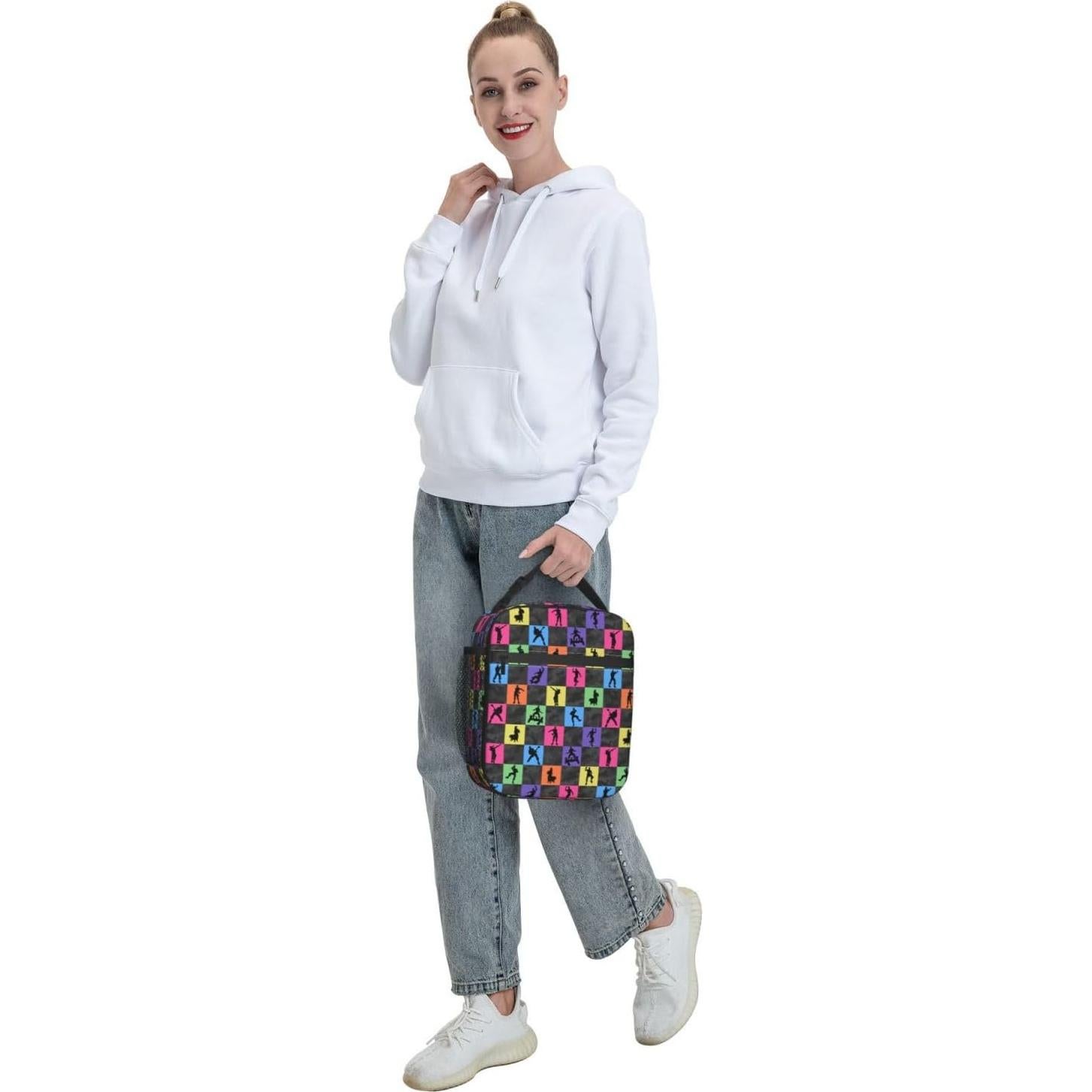 Bolsa de Almuerzo Aislada Xyiafc Gris - Impermeable y Duradera