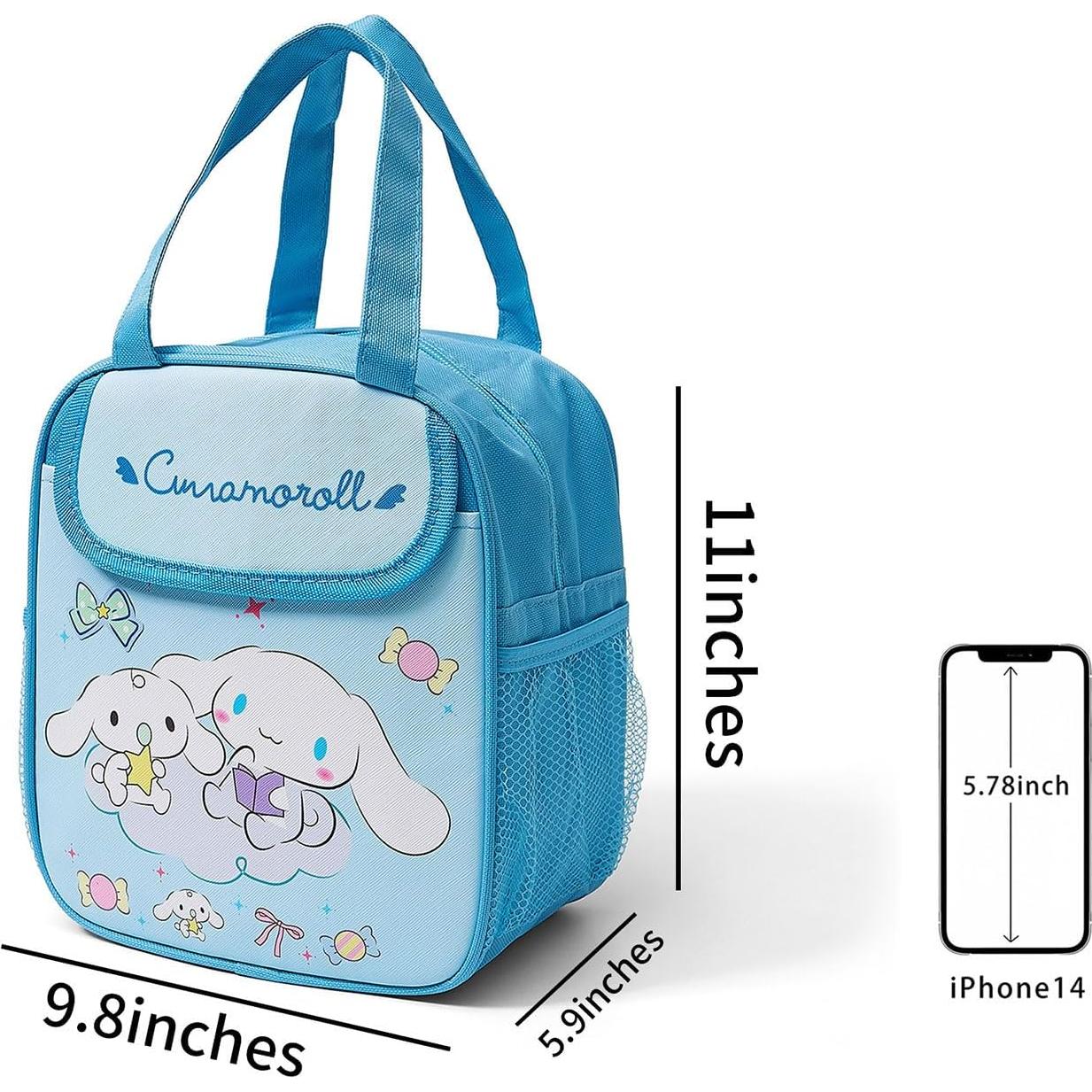 Bolsa de Almuerzo Aislada SHSAIEDHA Azul 5L Diseño Animado