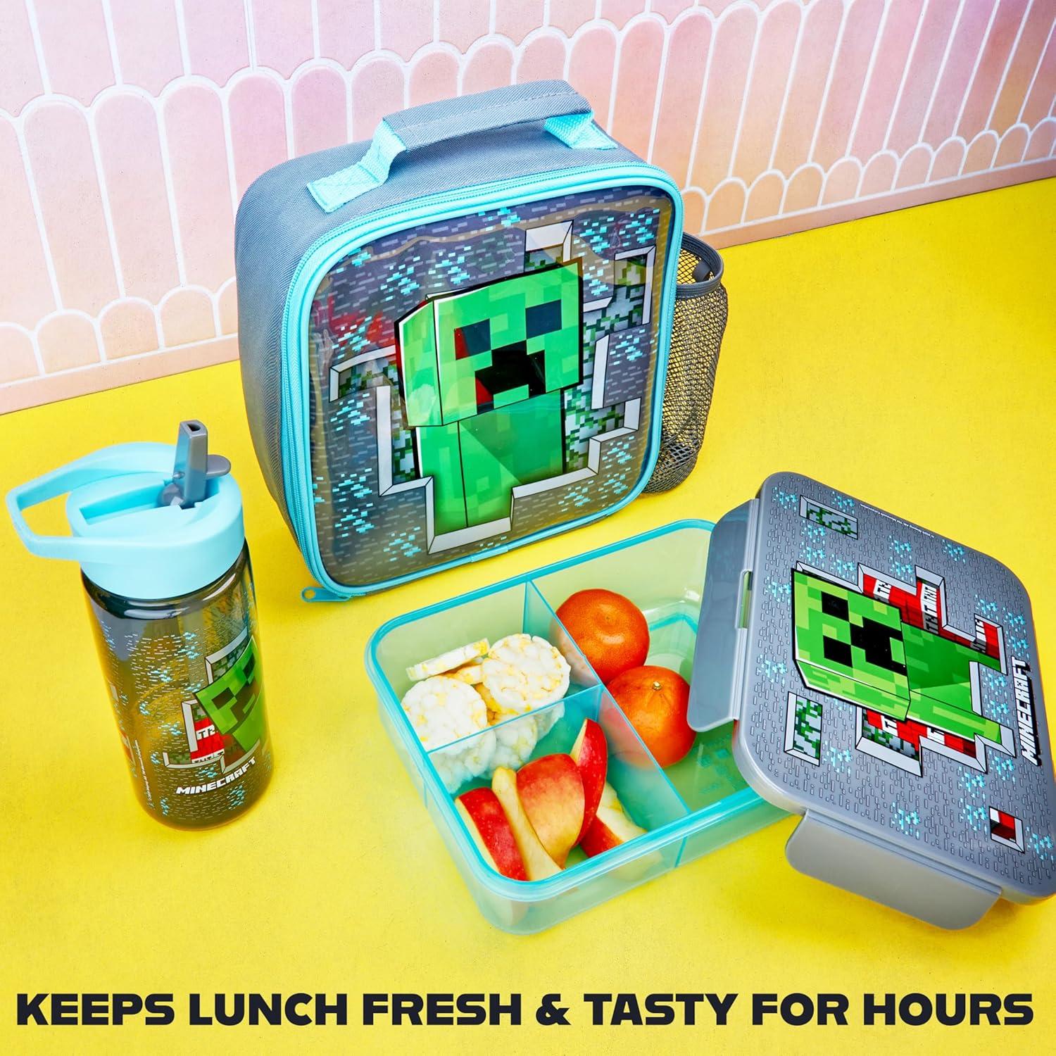 Set de Almuerzo Get Trend Minecraft 3 Piezas Aislado Niños