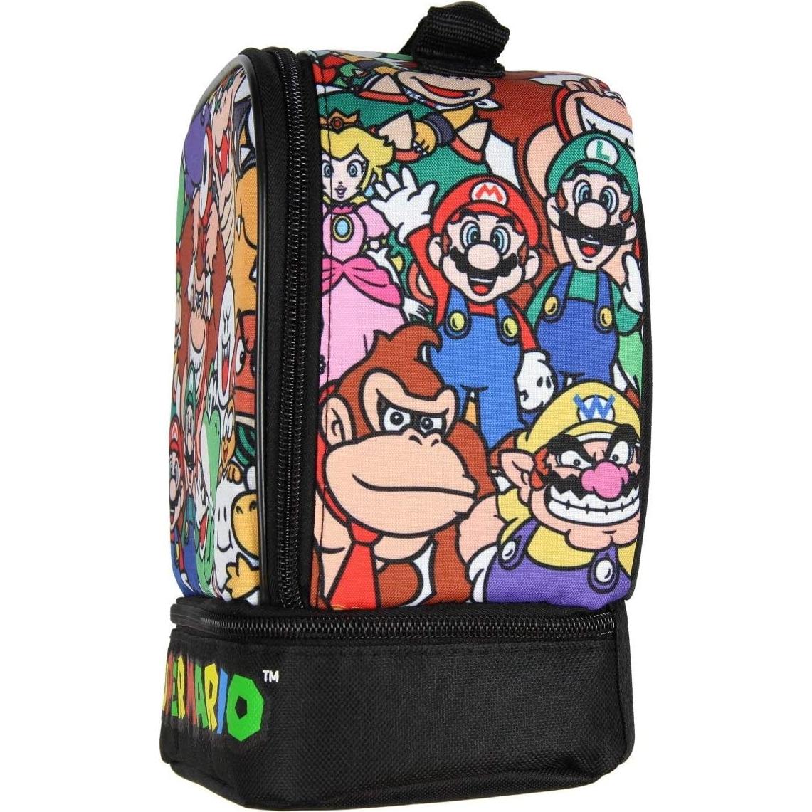 Caja de Almuerzo Super Mario Doble Compartimento Aislada