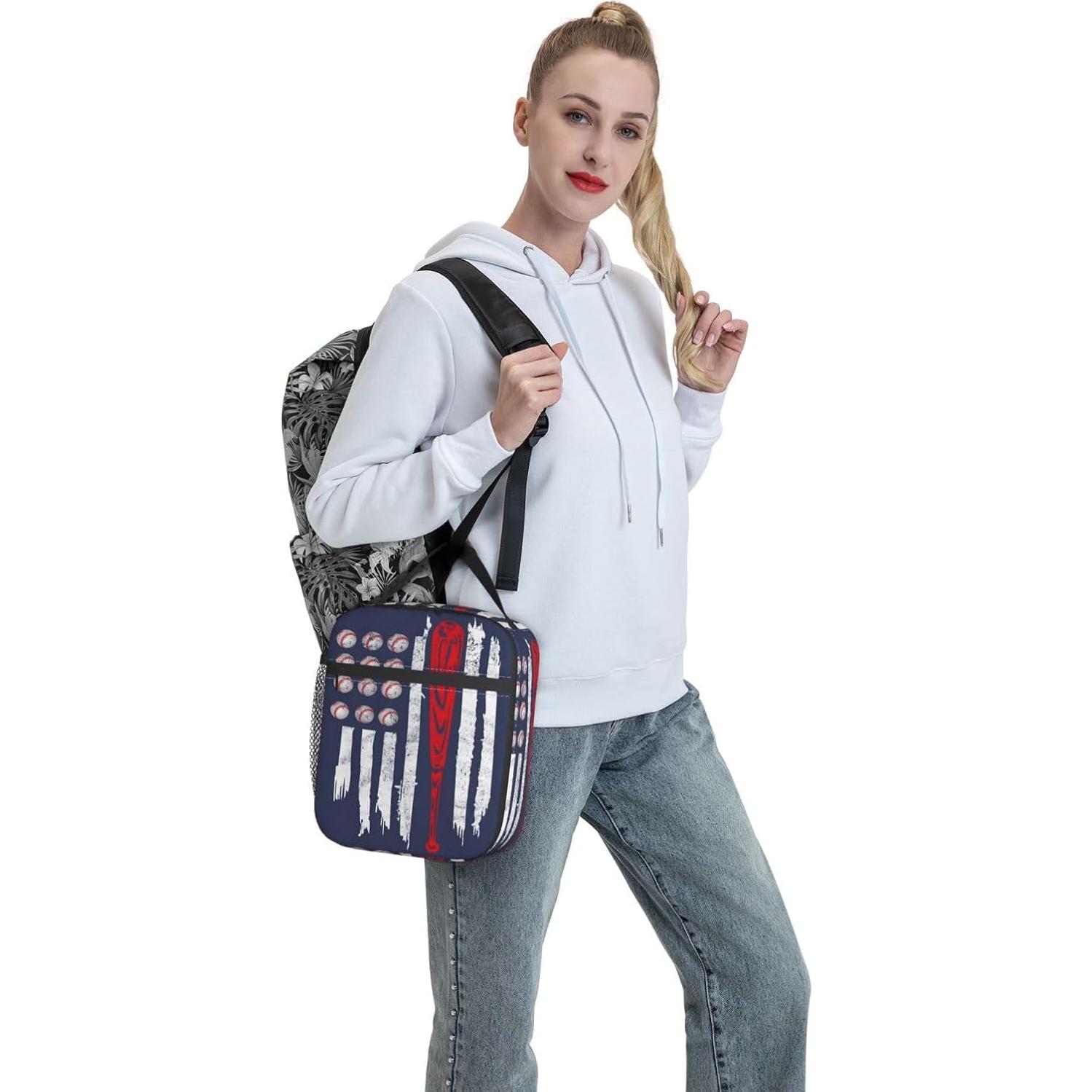 Caja de Almuerzo Aislada WELBB 10x20x25cm Impermeable Béisbol