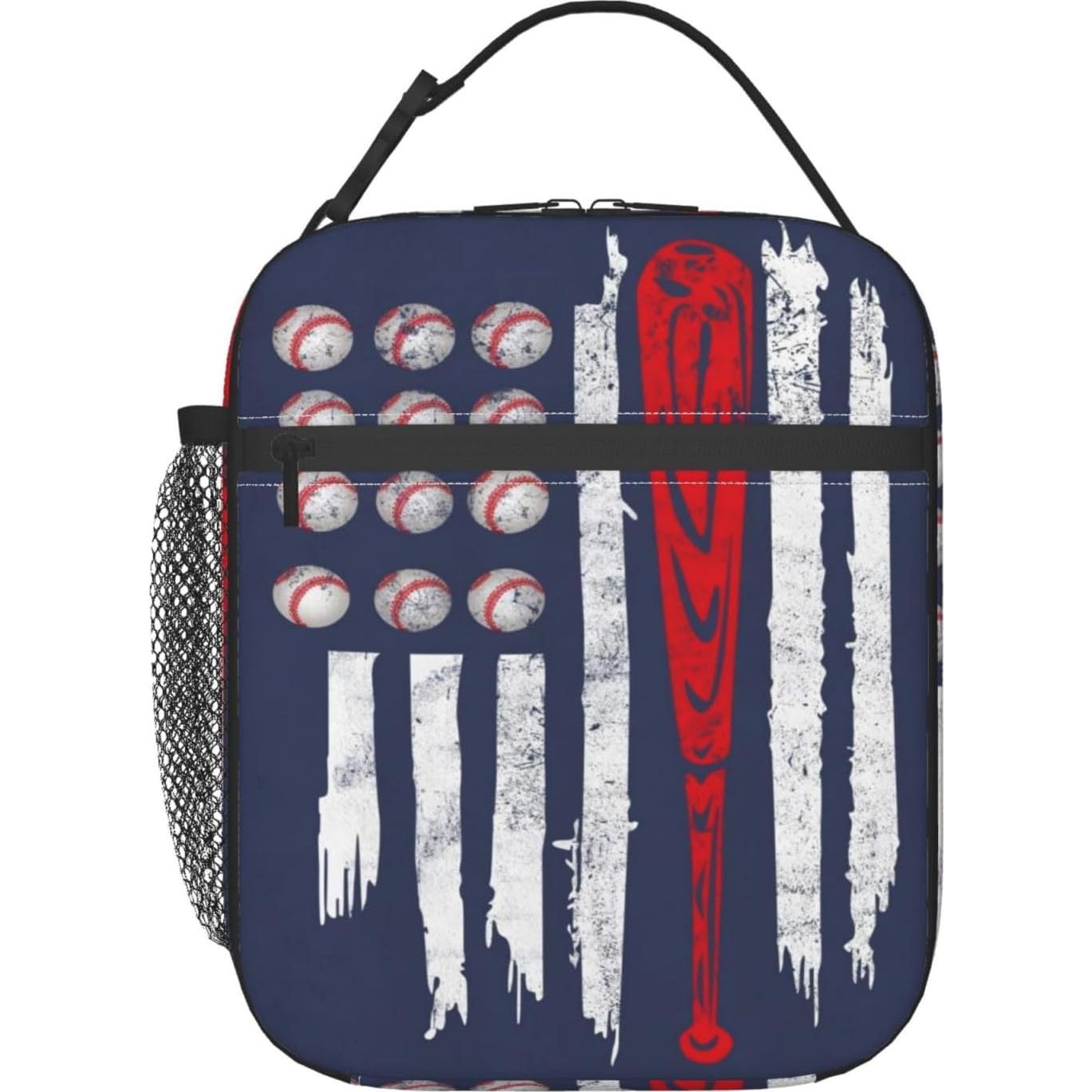 Caja de Almuerzo Aislada WELBB 10x20x25cm Impermeable Béisbol