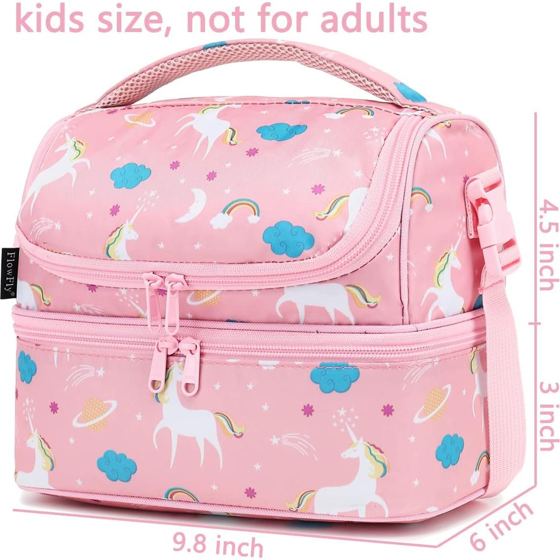 Bolsa Térmica Doble Decker FlowFly Unicornio 9.8L para Niños