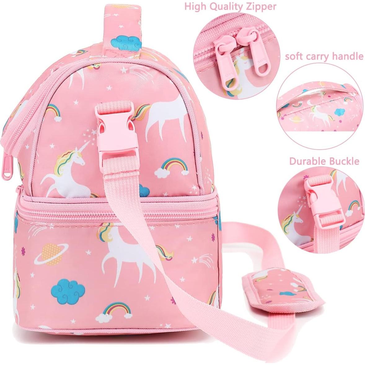 Bolsa Térmica Doble Decker FlowFly Unicornio 9.8L para Niños