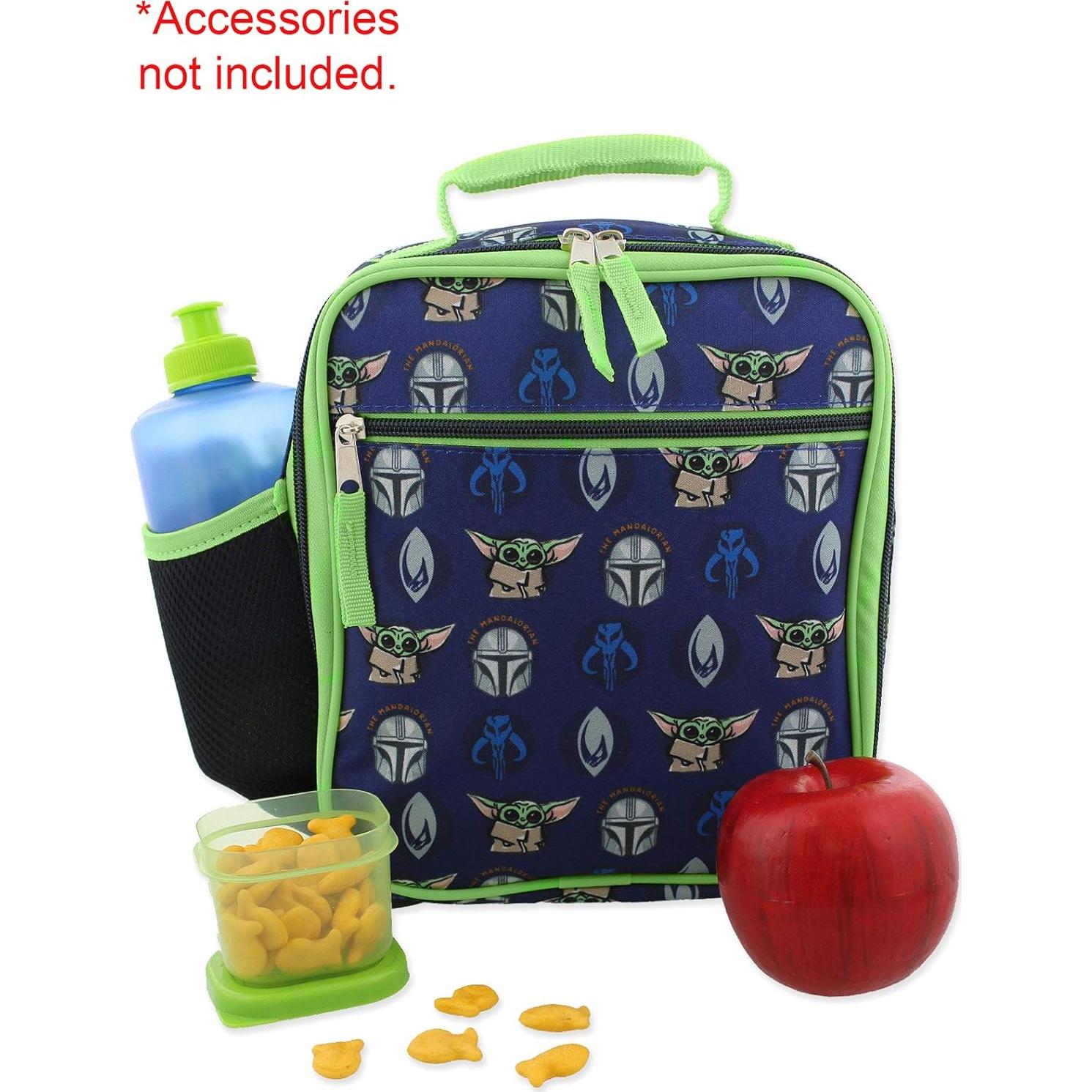 Caja de Almuerzo Mandaloriana Disney Azul Verde 20x23 cm