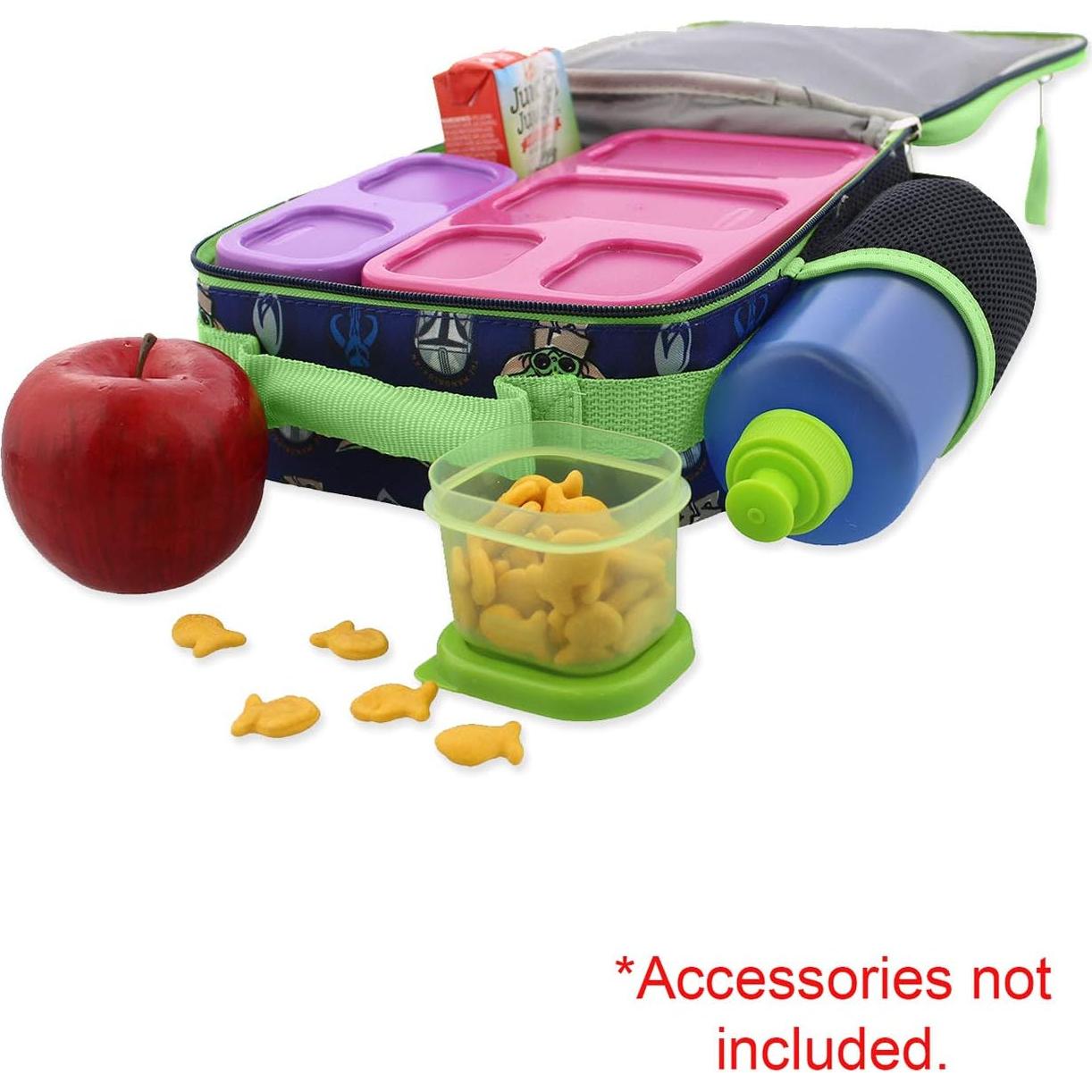 Caja de Almuerzo Mandaloriana Disney Azul Verde 20x23 cm