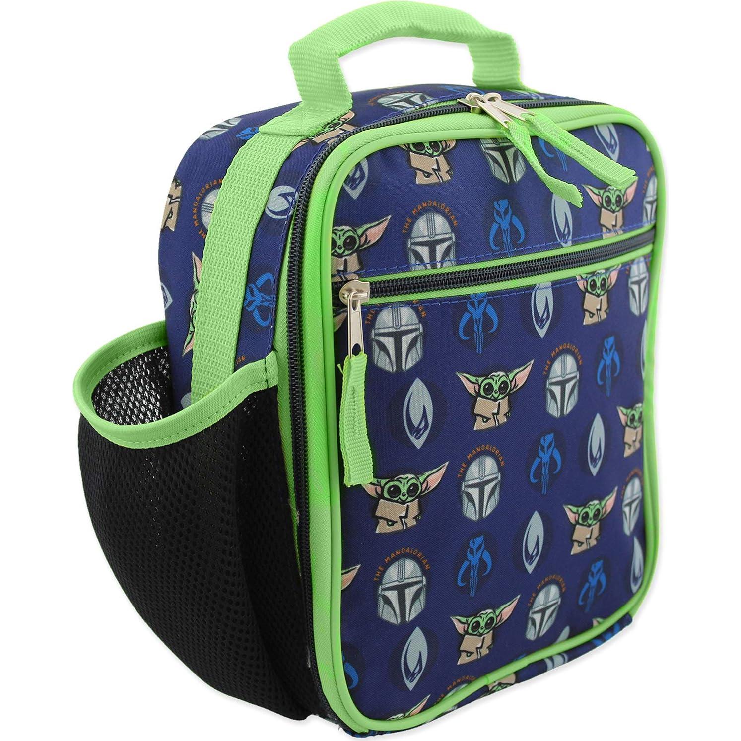 Caja de Almuerzo Mandaloriana Disney Azul Verde 20x23 cm