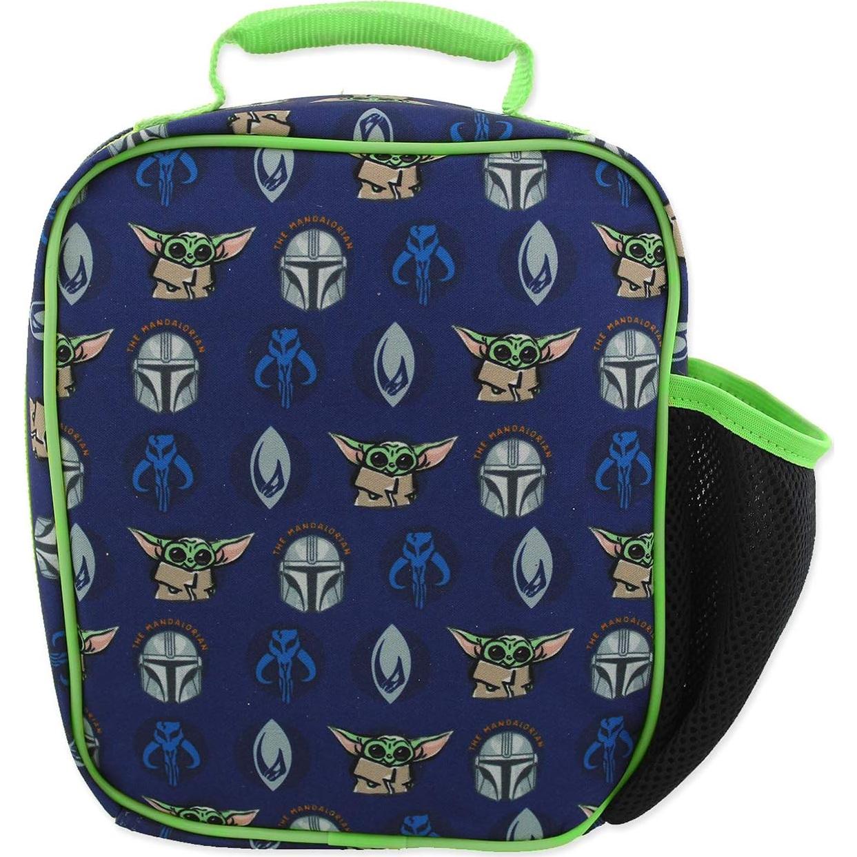 Caja de Almuerzo Mandaloriana Disney Azul Verde 20x23 cm