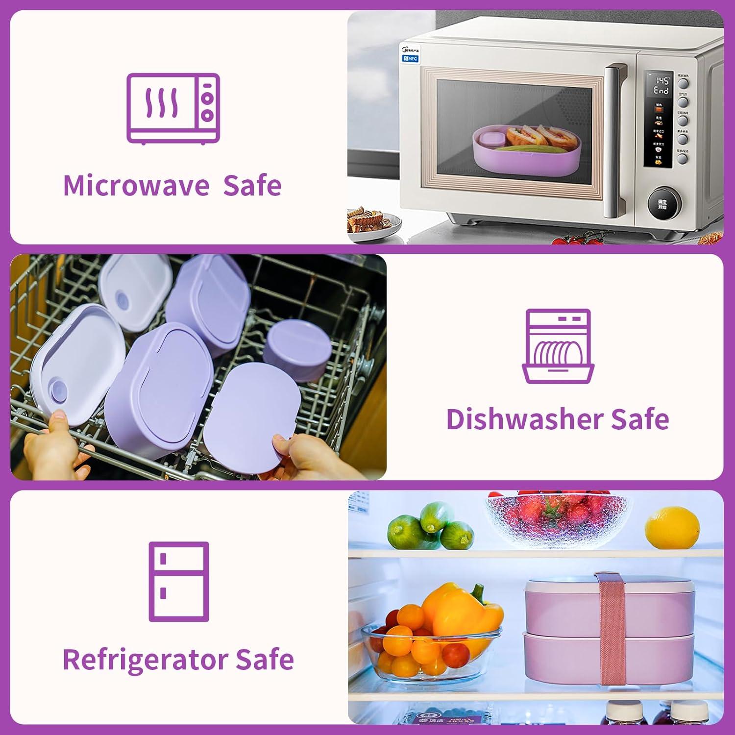 Juego de cajas de almuerzo Bento Lunchneo - 2 apilables 1216ml