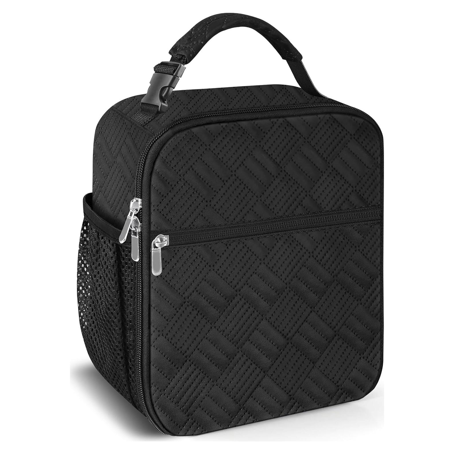 Bolsa de Almuerzo Térmica esouler Negra 7.5L Reutilizable