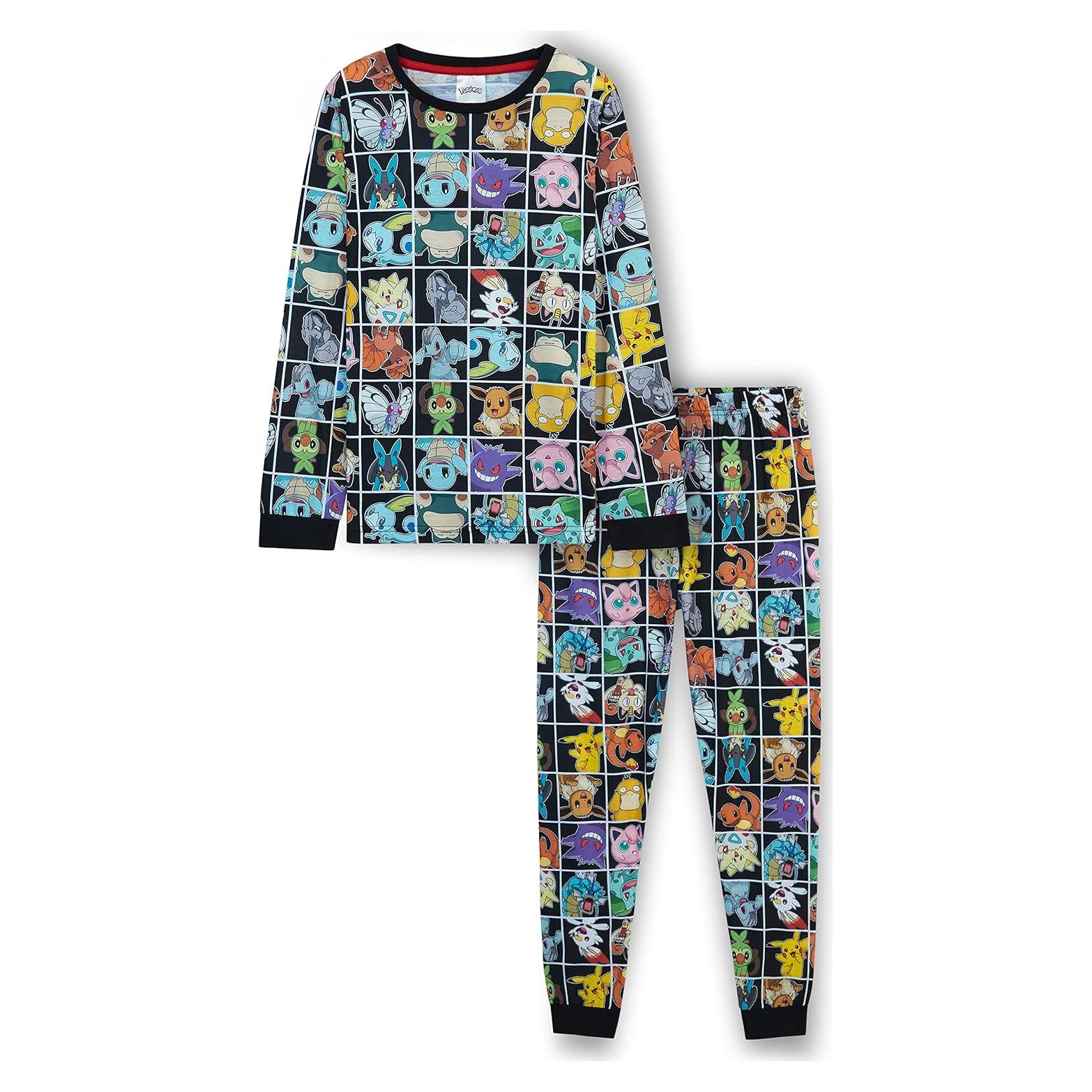 Conjunto de pijama Pokemon para niños 2 piezas - Manga larga