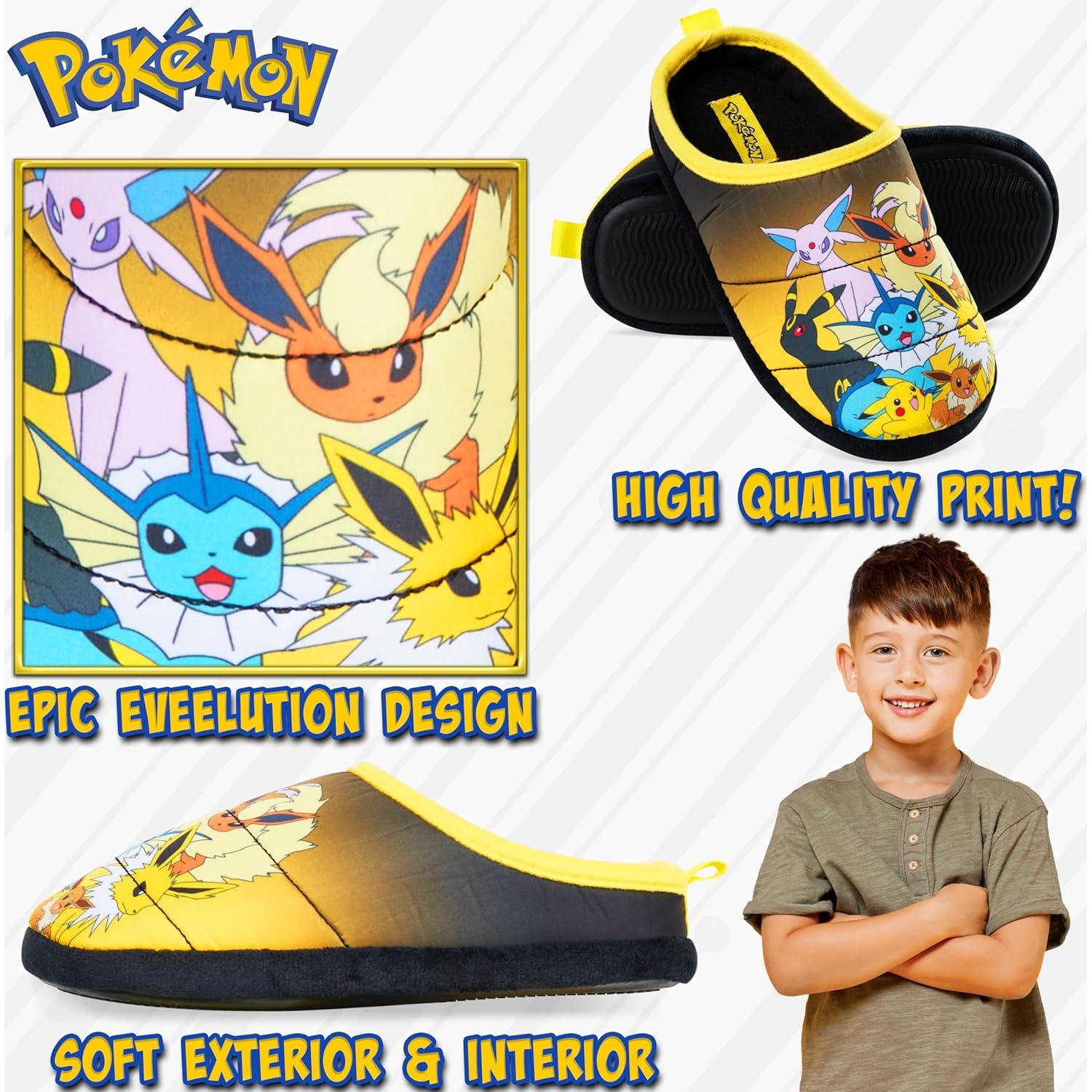 Zapatillas de casa Pokemon para niños - Suela antideslizante