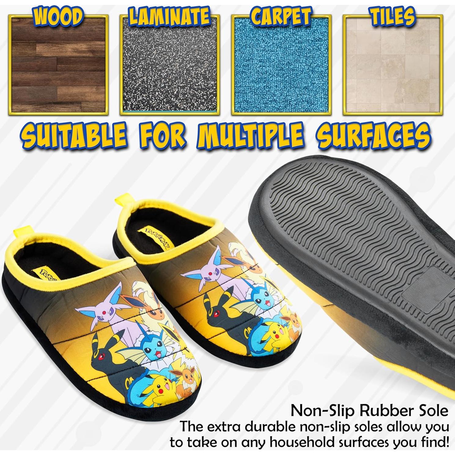 Zapatillas de casa Pokemon para niños - Suela antideslizante