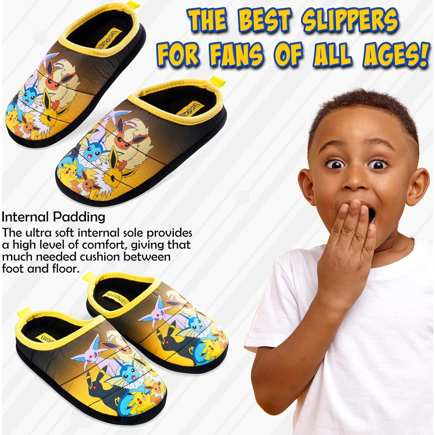 Zapatillas de casa Pokemon para niños - Suela antideslizante