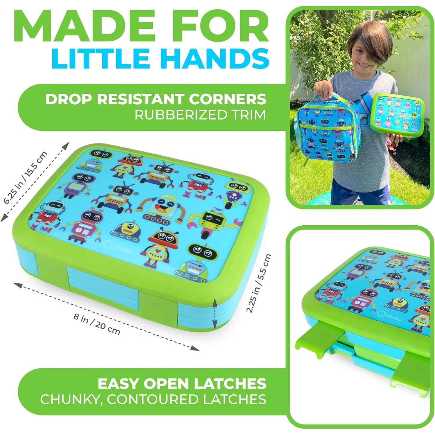 Caja Bento Kinsho Robot 700ml + Bolsa Aislante + Botella