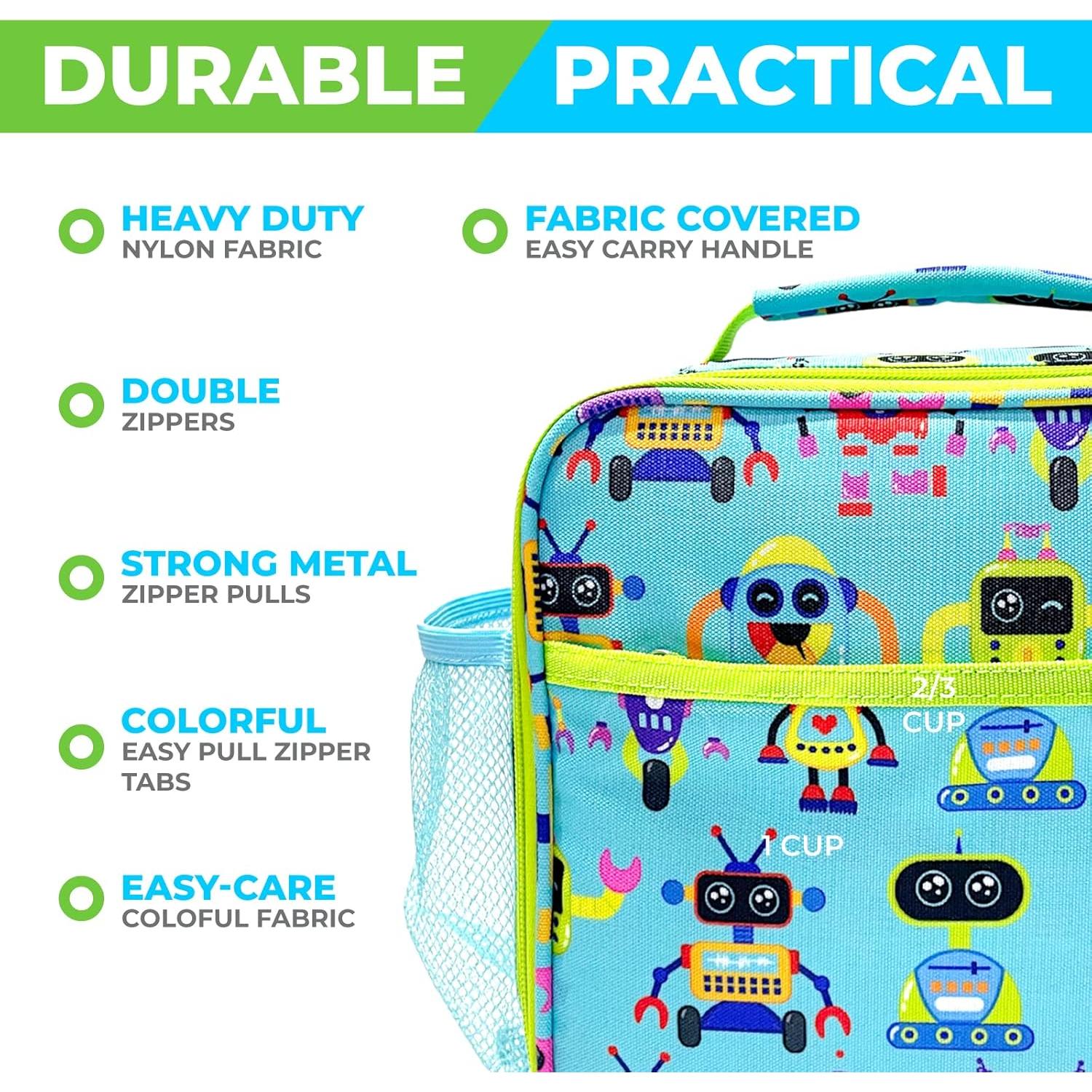 Caja Bento Kinsho Robot 700ml + Bolsa Aislante + Botella