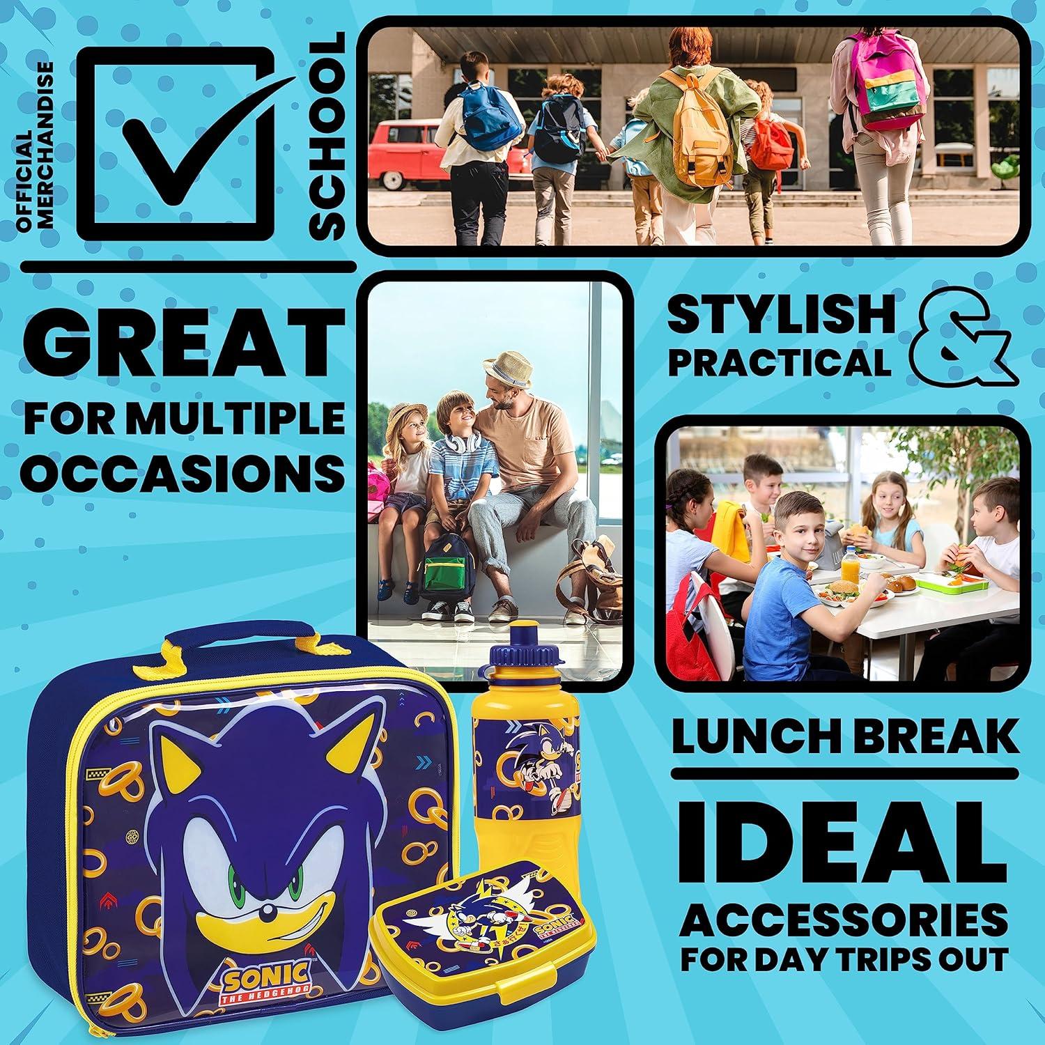 Set de Almuerzo Sonic The Hedgehog 3 Piezas Aislado 430ml