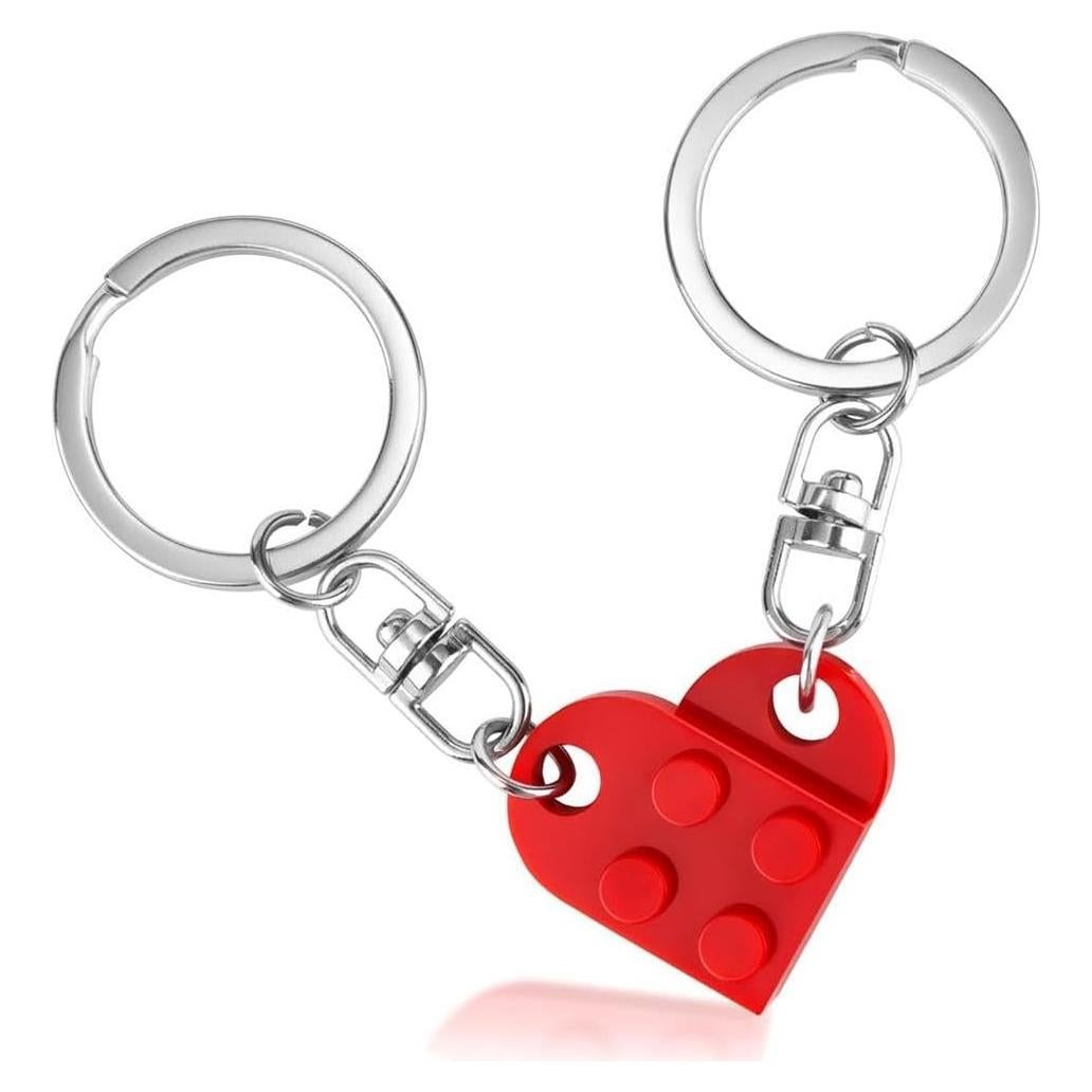 Llavero Corazón Rojo para Parejas - Regalo San Valentín