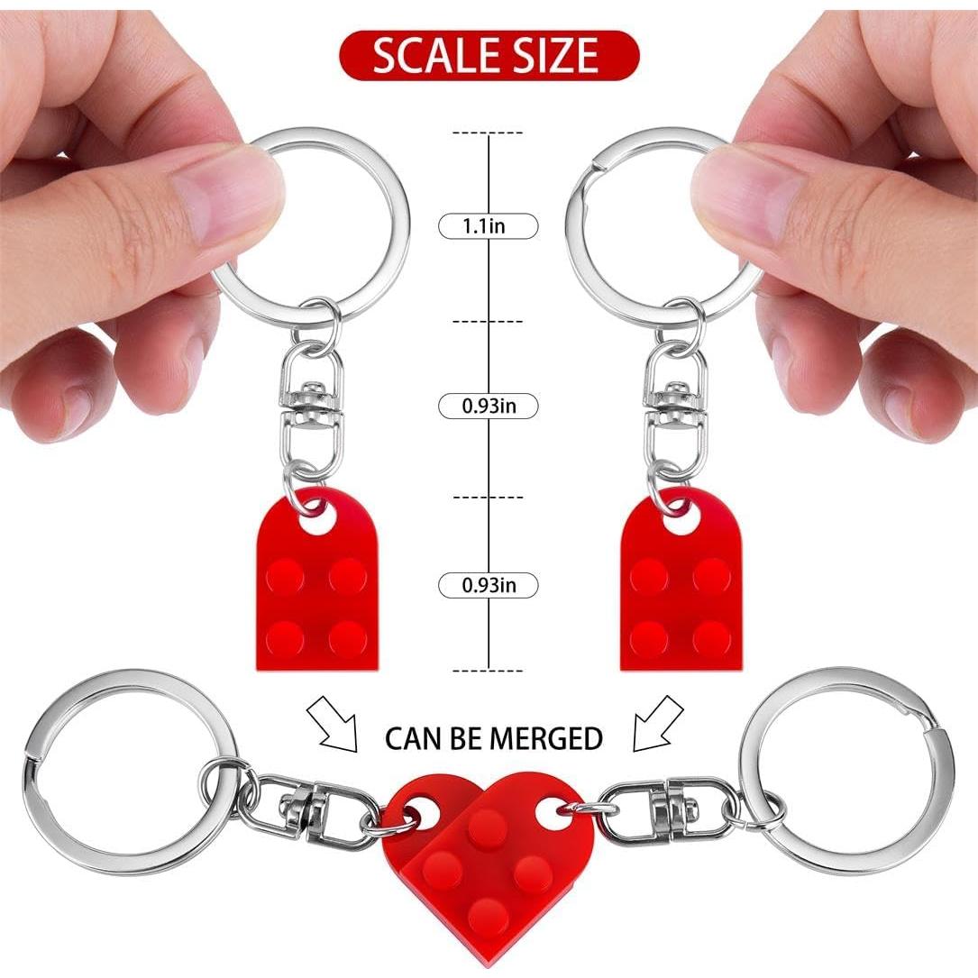 Llavero Corazón Rojo para Parejas - Regalo San Valentín