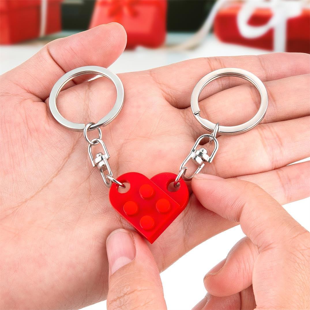 Llavero Corazón Rojo para Parejas - Regalo San Valentín