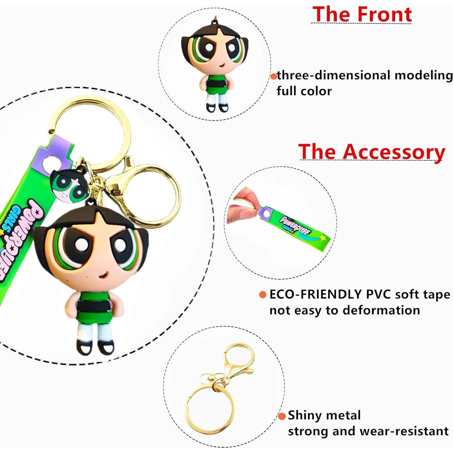 Llave de Silicona Anime 3 Piezas para Mujeres y Hombres