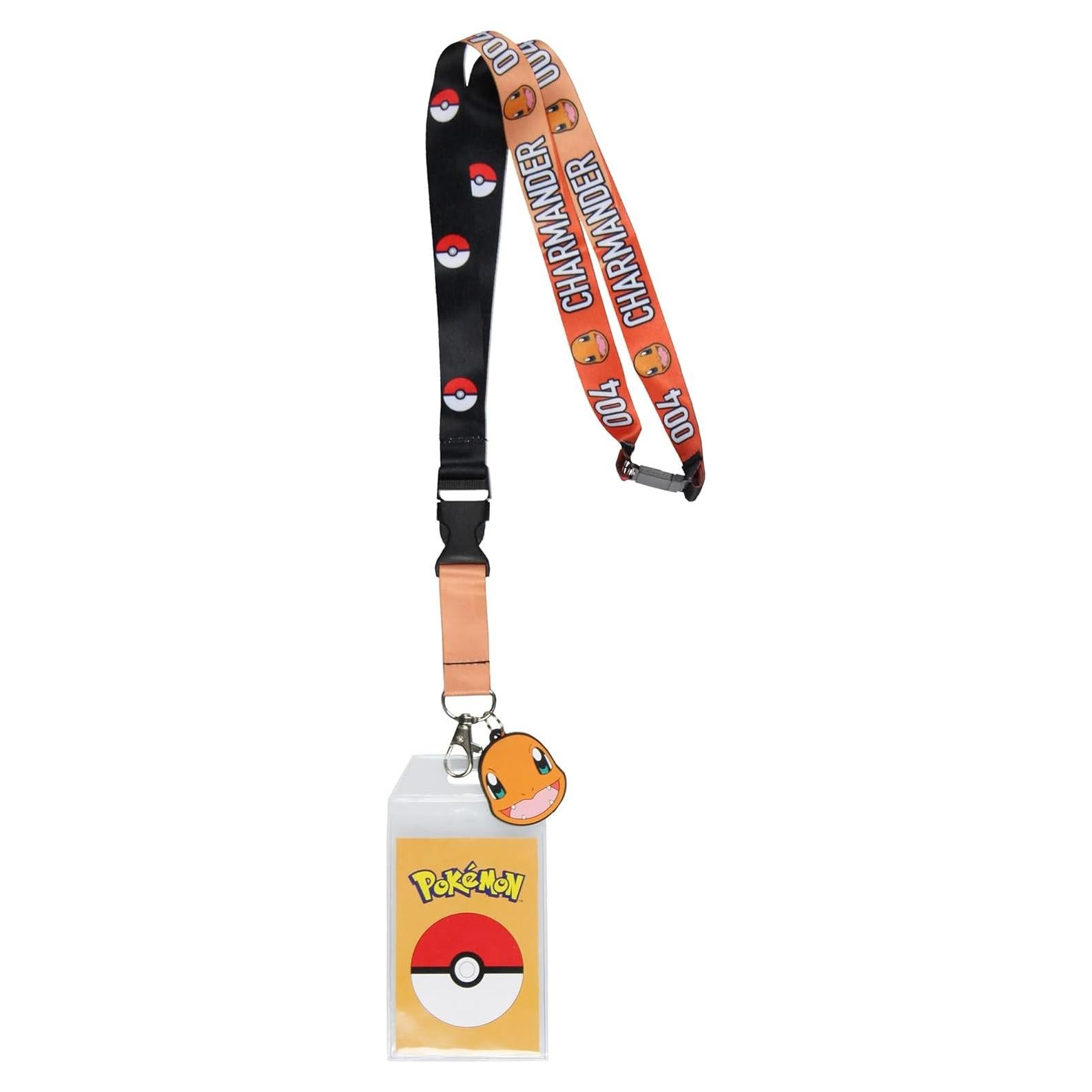 Lanyard Pokemon Charmander 004 Bioworld Doble Cara 44.5cm