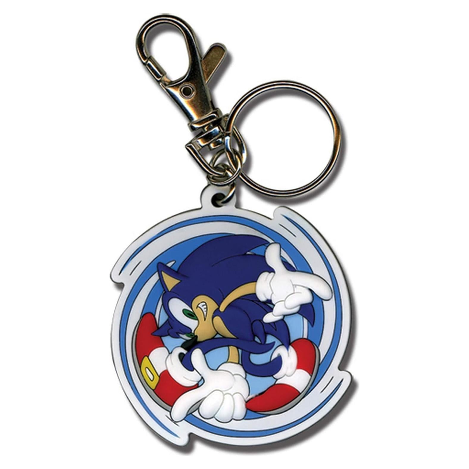 Llavero Anime Sonic El Erizo 6.35x6.35cm Multicolor